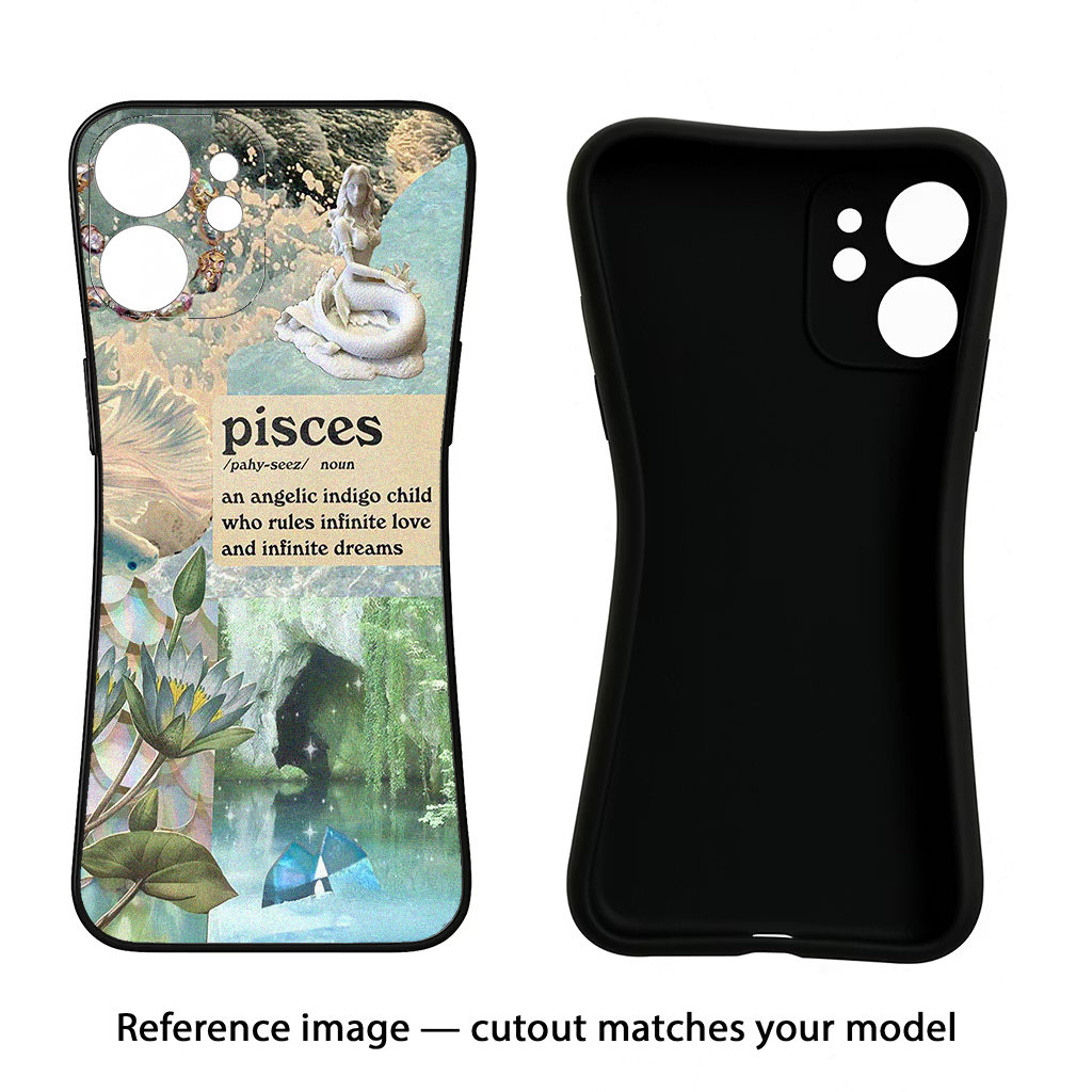 Pisces Zodiac Poco C3 Back Cover - Pisces Zodiac Poco C3 Black Soft Case Back Cover by Casekaro Pisces Zodiac Poco C3 Black Soft Case Back Cover by Casekaro