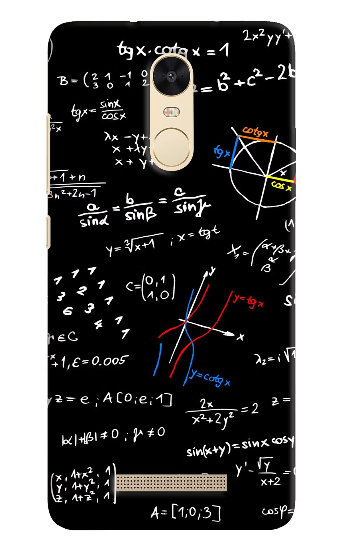 Redmi Note 3 Mathematics Formula Cover by Casekaro