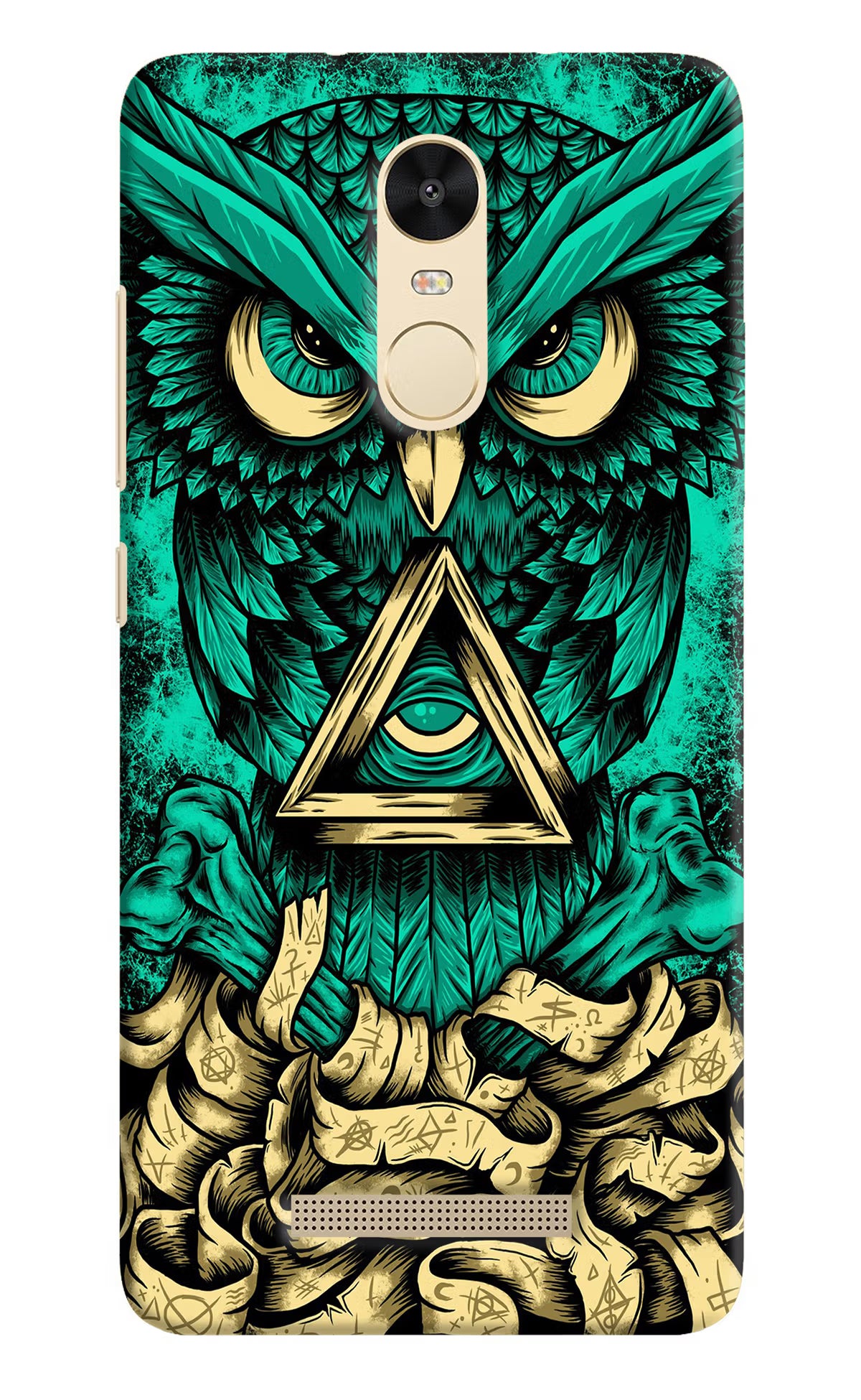 Green Owl Redmi Note 3 Back Cover - Green Owl Redmi Note 3 Hard Case Back Cover by Casekaro Green Owl Redmi Note 3 Hard Case Back Cover by Casekaro