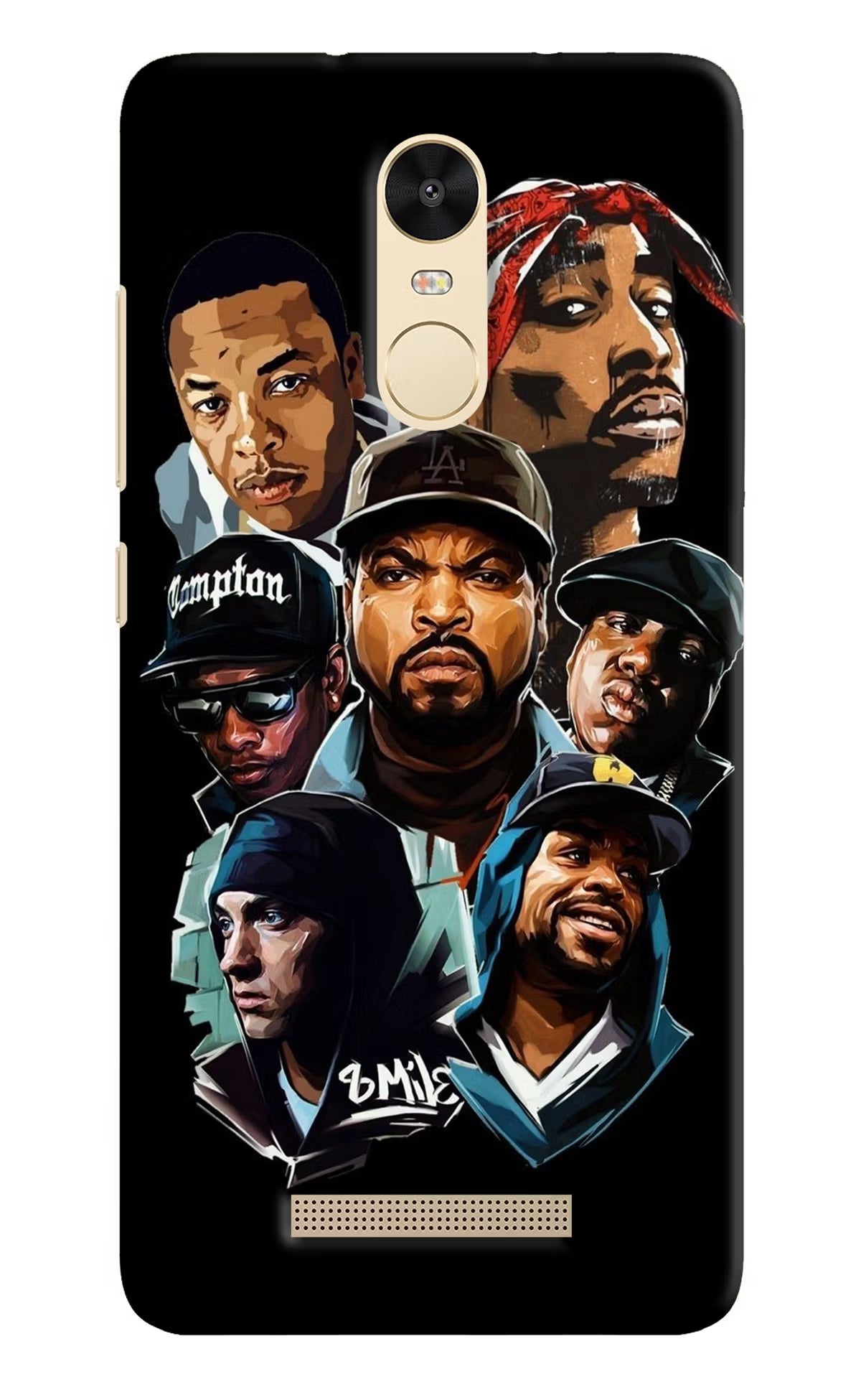 Rappers Redmi Note 3 Back Cover - Rappers Redmi Note 3 Hard Case Back Cover by Casekaro Rappers Redmi Note 3 Hard Case Back Cover by Casekaro