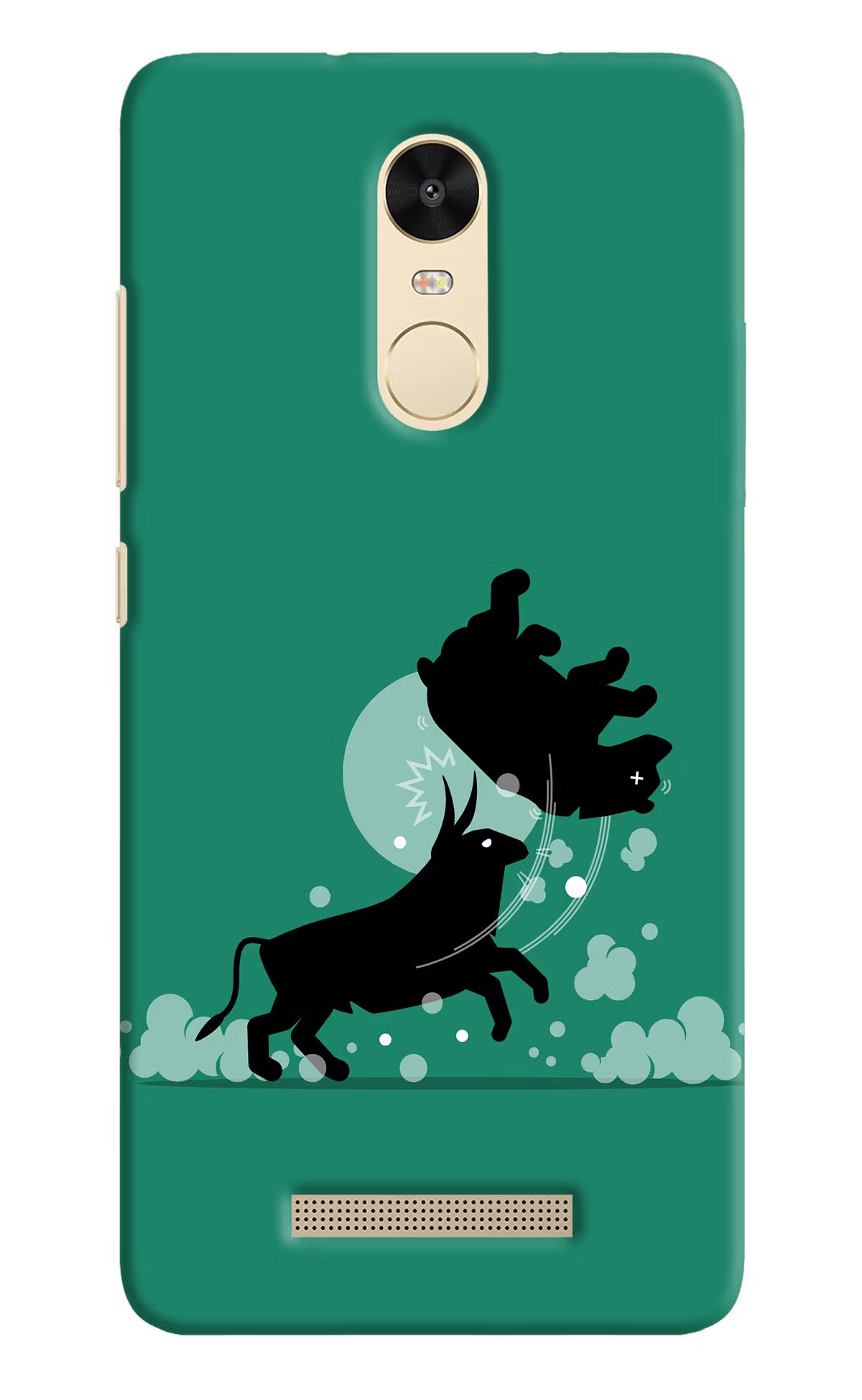 Bull Conqueror Redmi Note 3 Back Cover - Bull Conqueror Redmi Note 3 Hard Case Back Cover by Casekaro Bull Conqueror Redmi Note 3 Hard Case Back Cover by Casekaro