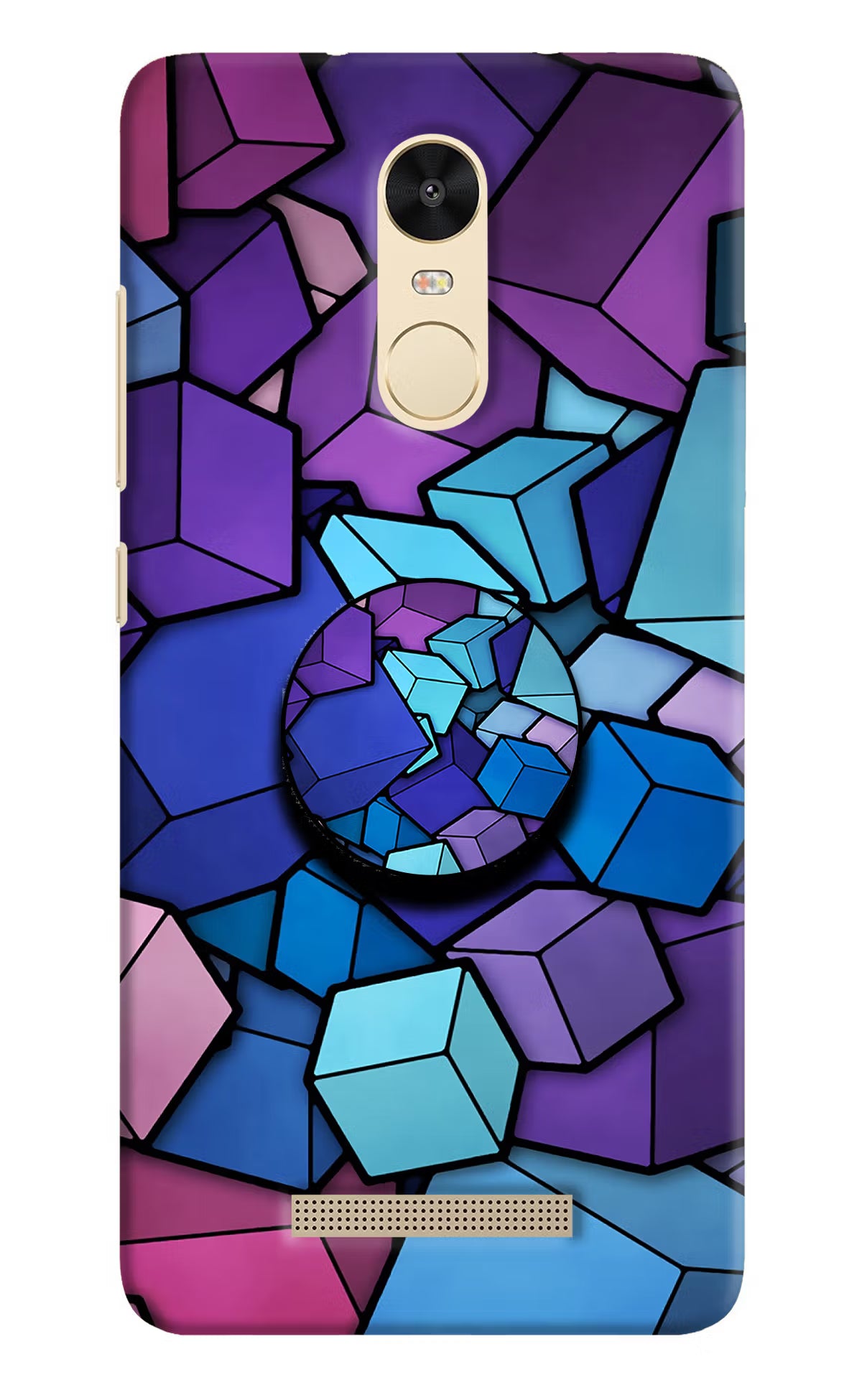 Cubic Abstract Redmi Note 3 Pop Case - Cubic Abstract Redmi Note 3 Pop Case by Casekaro Cubic Abstract Redmi Note 3 Pop Case by Casekaro
