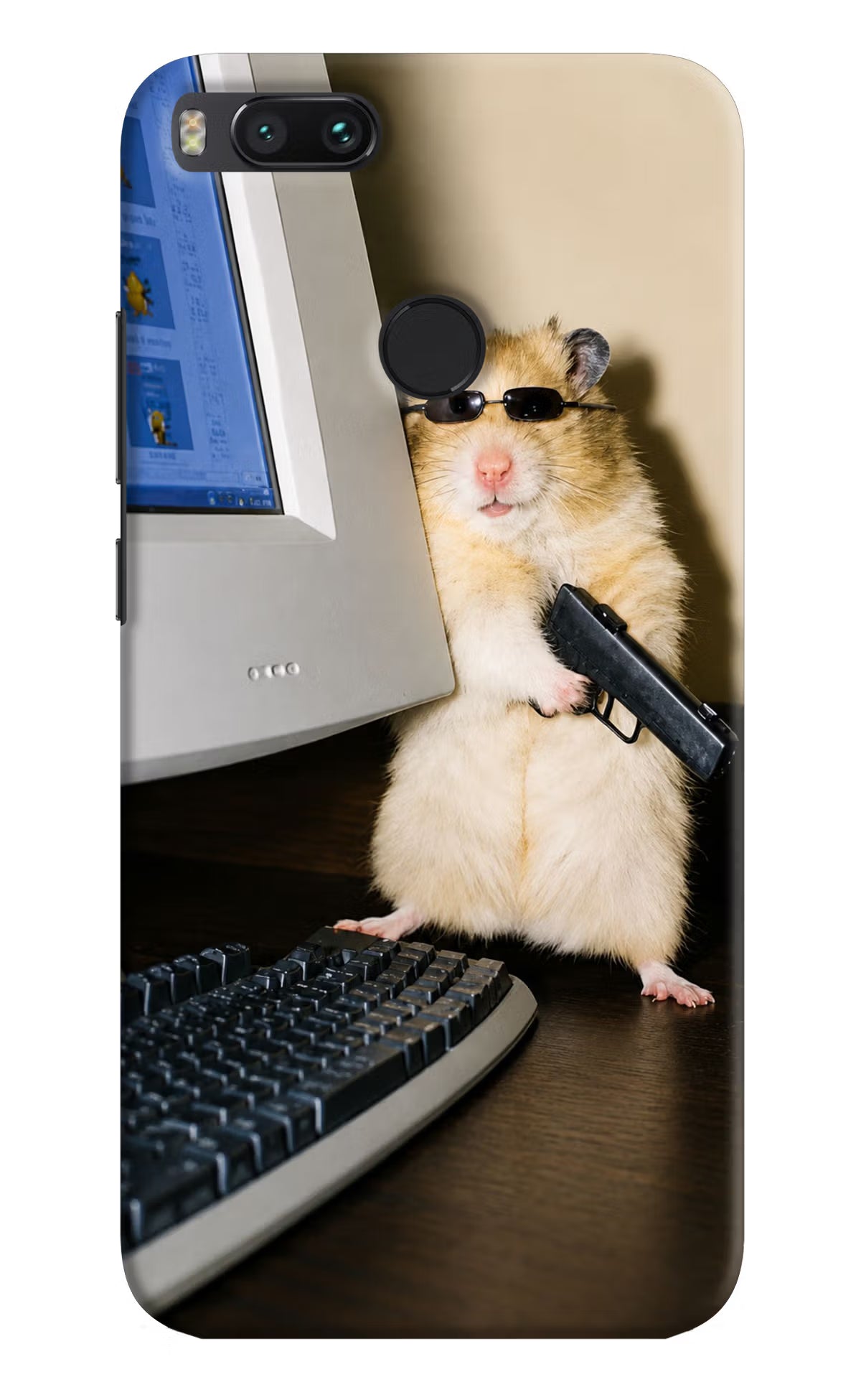 Hacker Hamster Mi A1 Back Cover - Hacker Hamster Mi A1 Back Cover Hacker Hamster Mi A1 Back Cover