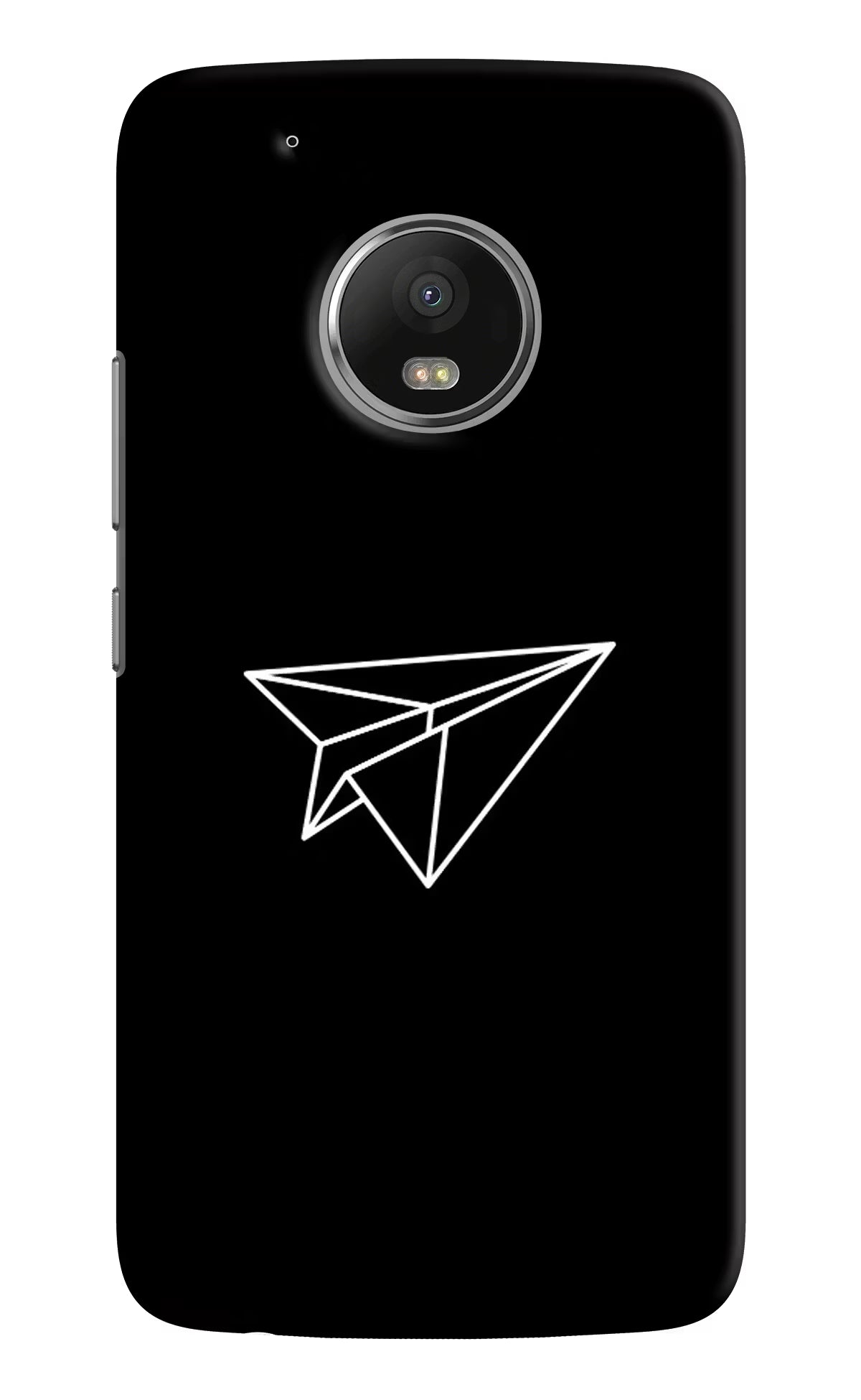 Paper Plane White Moto G5 plus Back Cover - Paper Plane White Moto G5 plus Hard Case Back Cover by Casekaro Paper Plane White Moto G5 plus Hard Case Back Cover by Casekaro