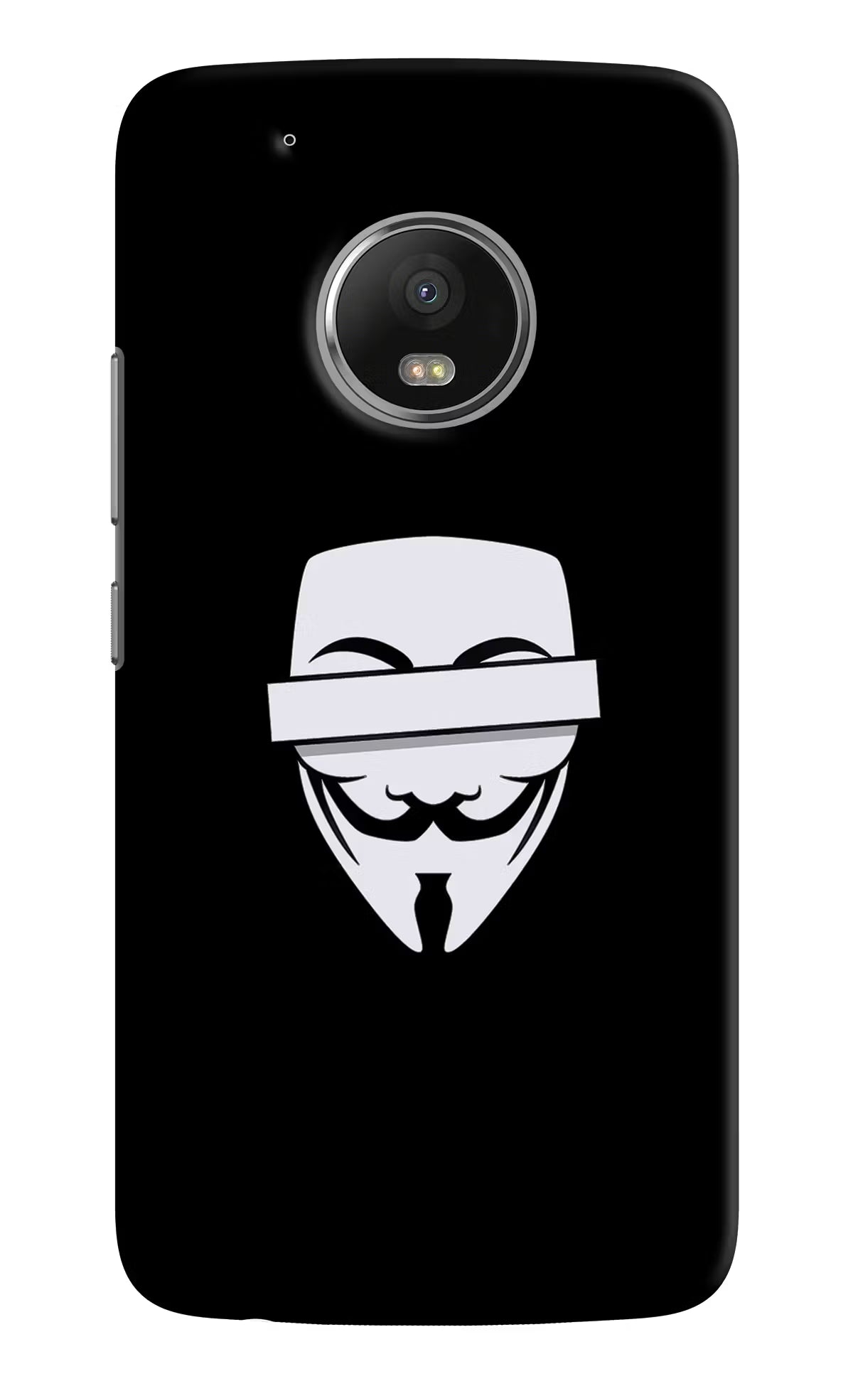 Moto G5 plus Anonymous face Cover - Moto G5 plus Anonymous face Cover by Casekaro Moto G5 plus Anonymous face Cover by Casekaro