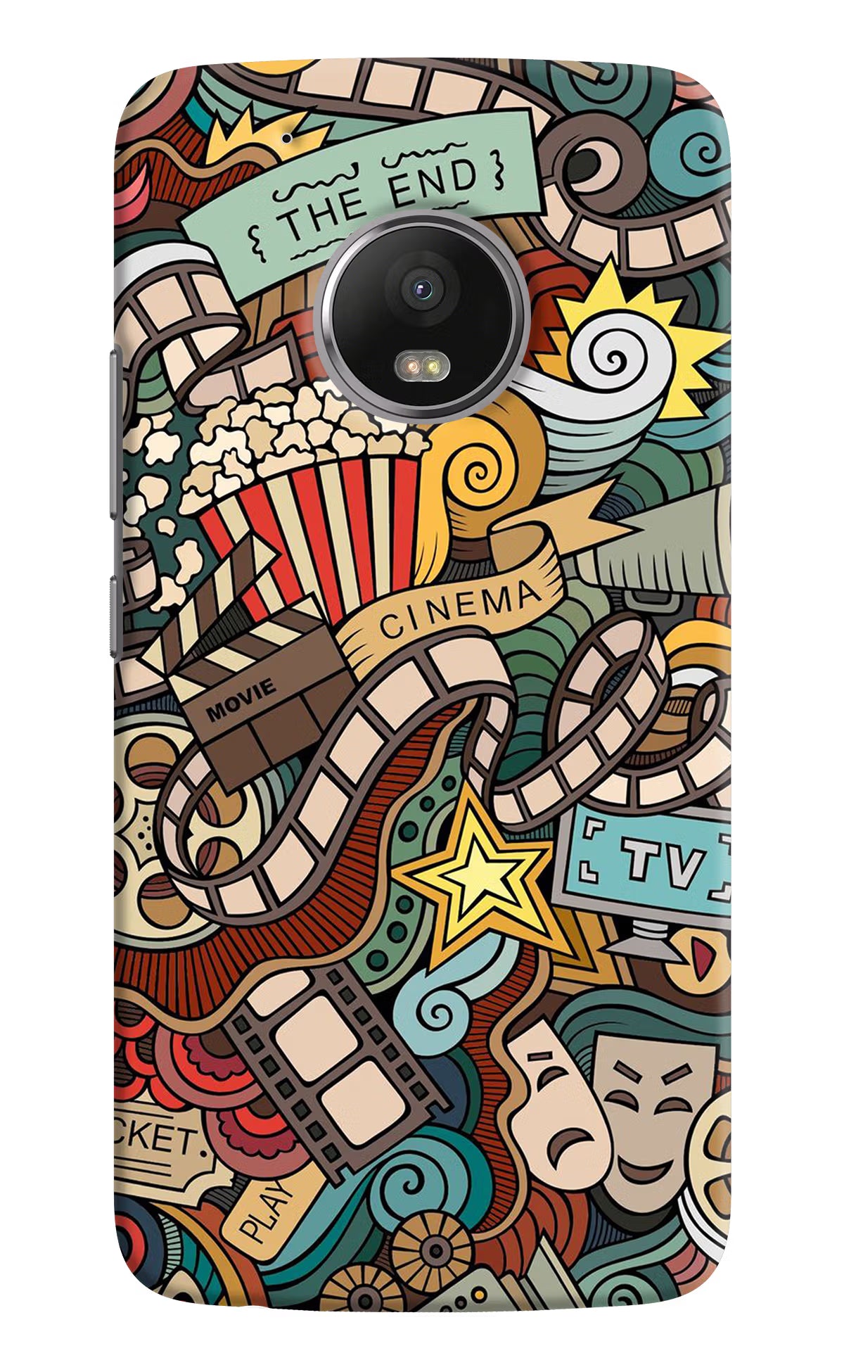 Cinema Abstract Moto G5 plus Back Cover - Cinema Abstract Moto G5 plus Hard Case Back Cover by Casekaro Cinema Abstract Moto G5 plus Hard Case Back Cover by Casekaro