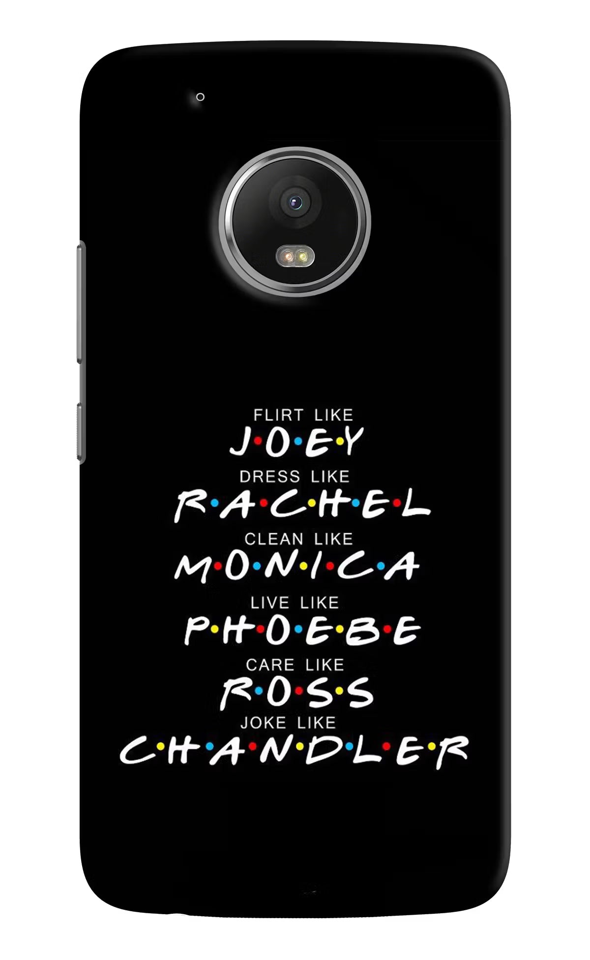 FRIENDS Character Moto G5 plus Back Cover - FRIENDS Character Moto G5 plus Hard Case Back Cover by Casekaro FRIENDS Character Moto G5 plus Hard Case Back Cover by Casekaro