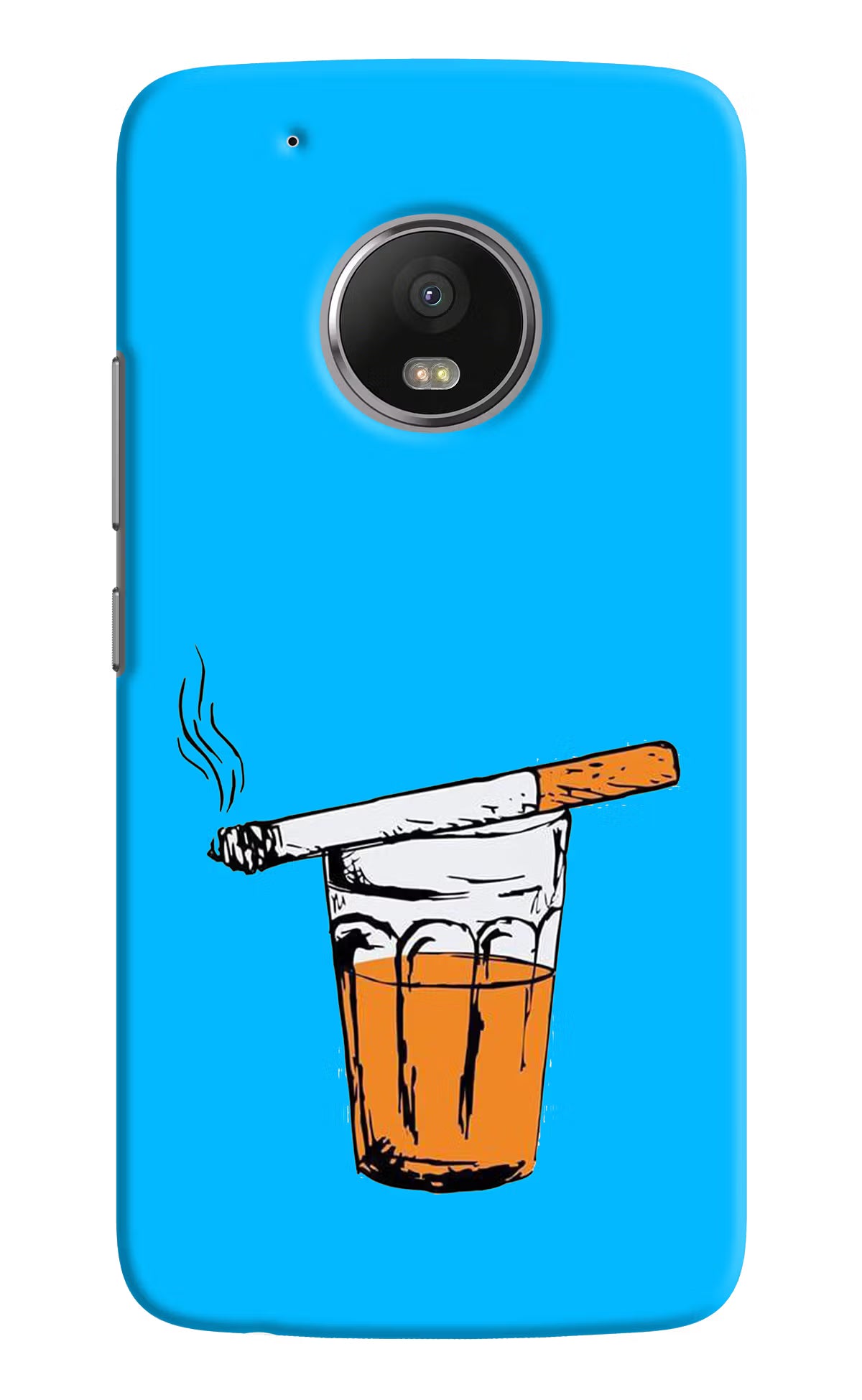 Chai Sutta Moto G5 plus Back Cover - Chai Sutta Moto G5 plus Hard Case Back Cover by Casekaro Chai Sutta Moto G5 plus Hard Case Back Cover by Casekaro