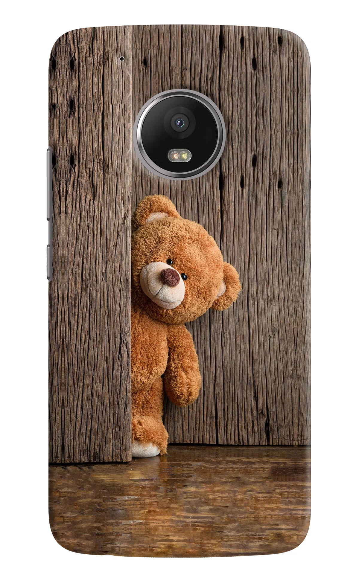 Teddy Wooden Moto G5 plus Back Cover - Teddy Wooden Moto G5 plus Hard Case Back Cover by Casekaro Teddy Wooden Moto G5 plus Hard Case Back Cover by Casekaro