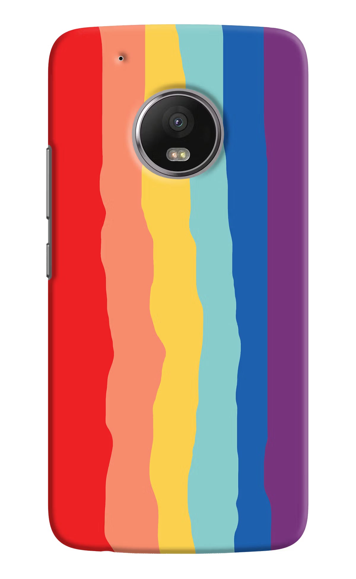 Rainbow Moto G5 plus Back Cover - Rainbow Moto G5 plus Hard Case Back Cover by Casekaro Rainbow Moto G5 plus Hard Case Back Cover by Casekaro