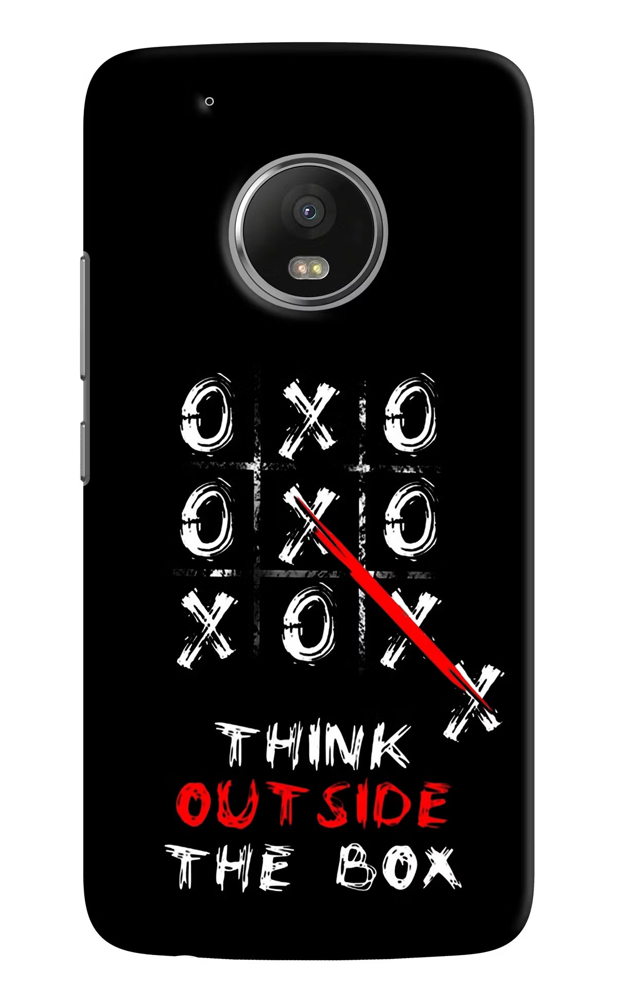 Think out of the BOX Moto G5 plus Back Cover - Think out of the BOX Moto G5 plus Hard Case Back Cover by Casekaro Think out of the BOX Moto G5 plus Hard Case Back Cover by Casekaro