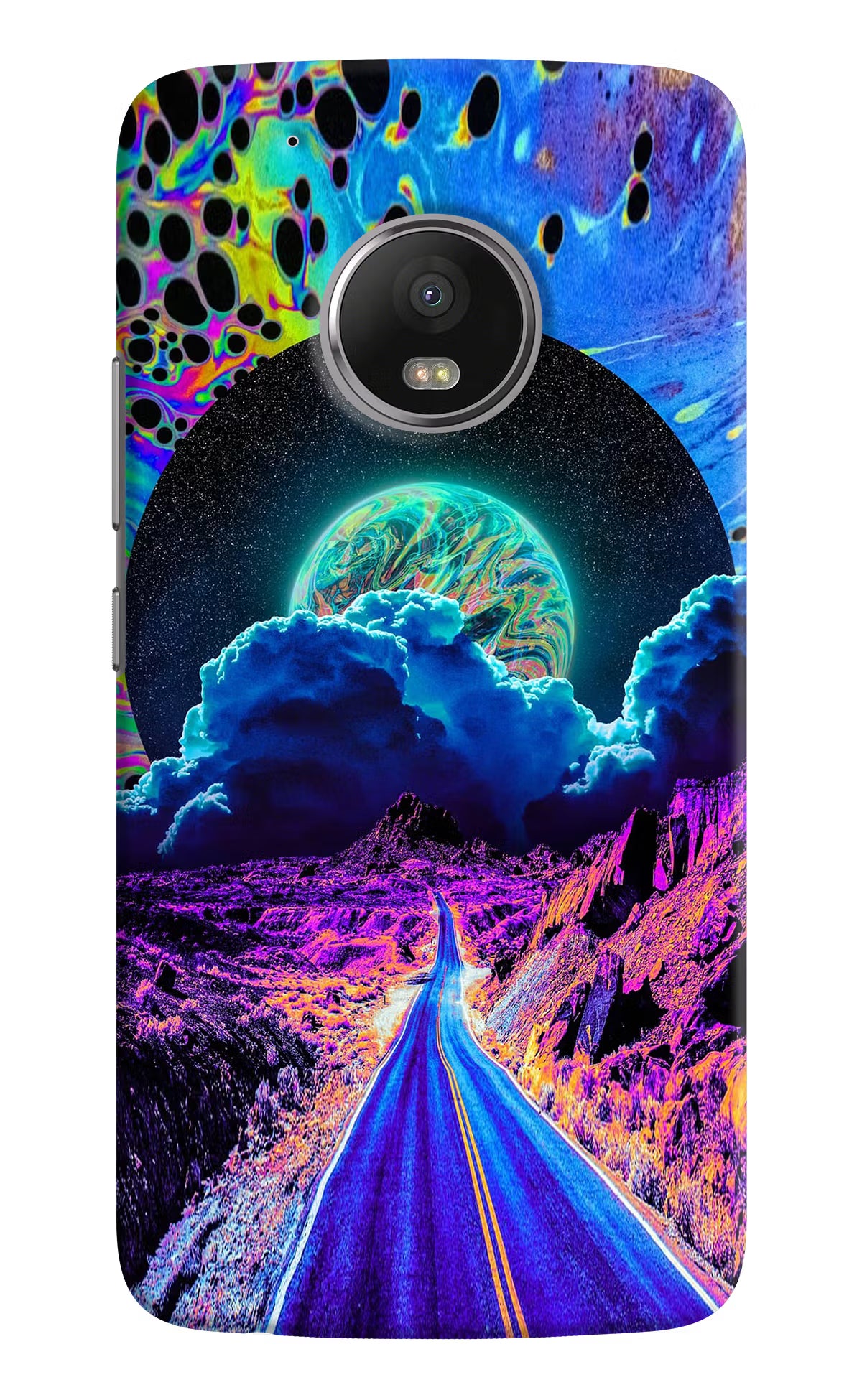 Psychedelic Painting Moto G5 plus Back Cover - Psychedelic Painting Moto G5 plus Hard Case Back Cover by Casekaro Psychedelic Painting Moto G5 plus Hard Case Back Cover by Casekaro