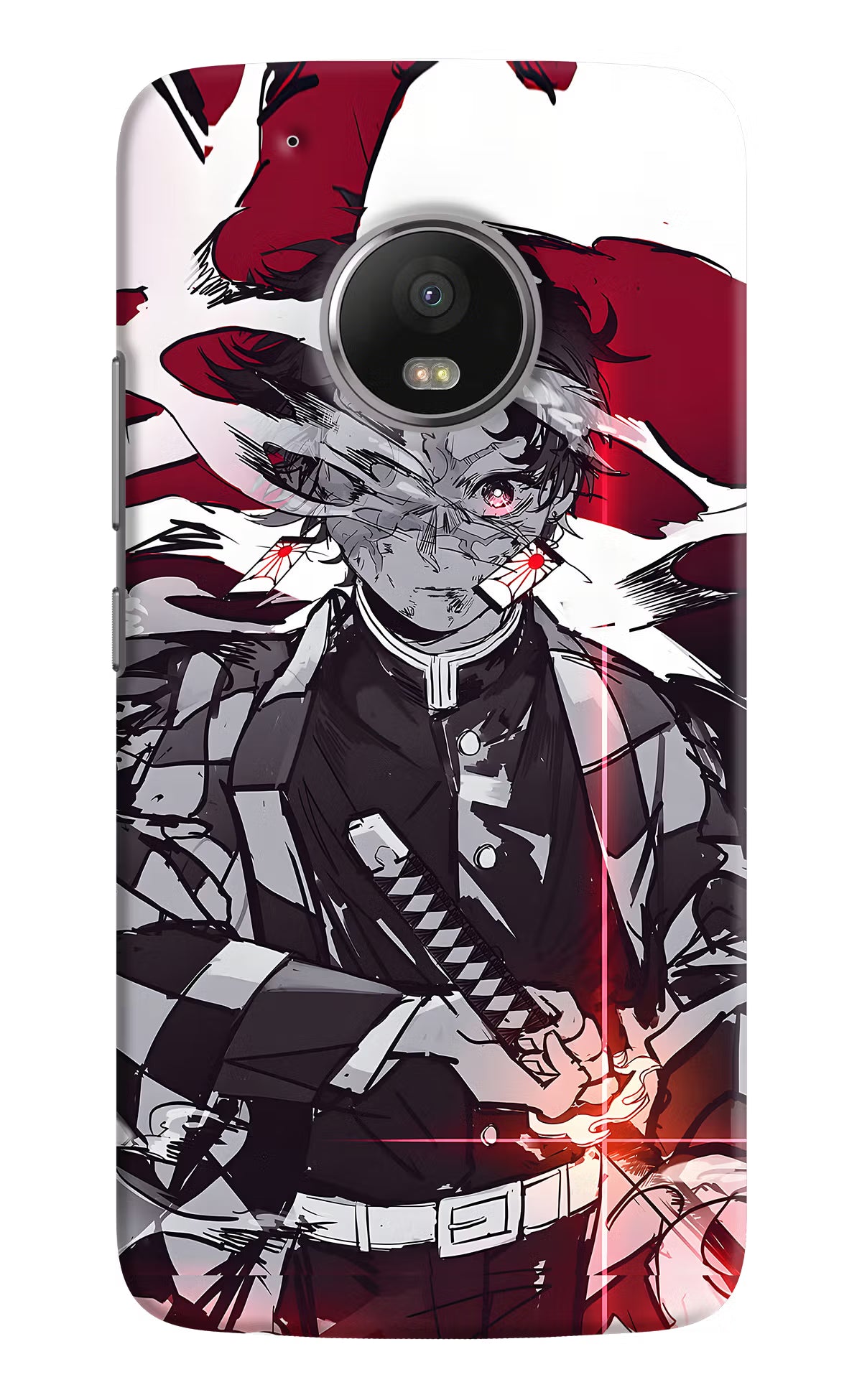 Demon Slayer Moto G5 plus Back Cover - Demon Slayer Moto G5 plus Hard Case Back Cover by Casekaro Demon Slayer Moto G5 plus Hard Case Back Cover by Casekaro