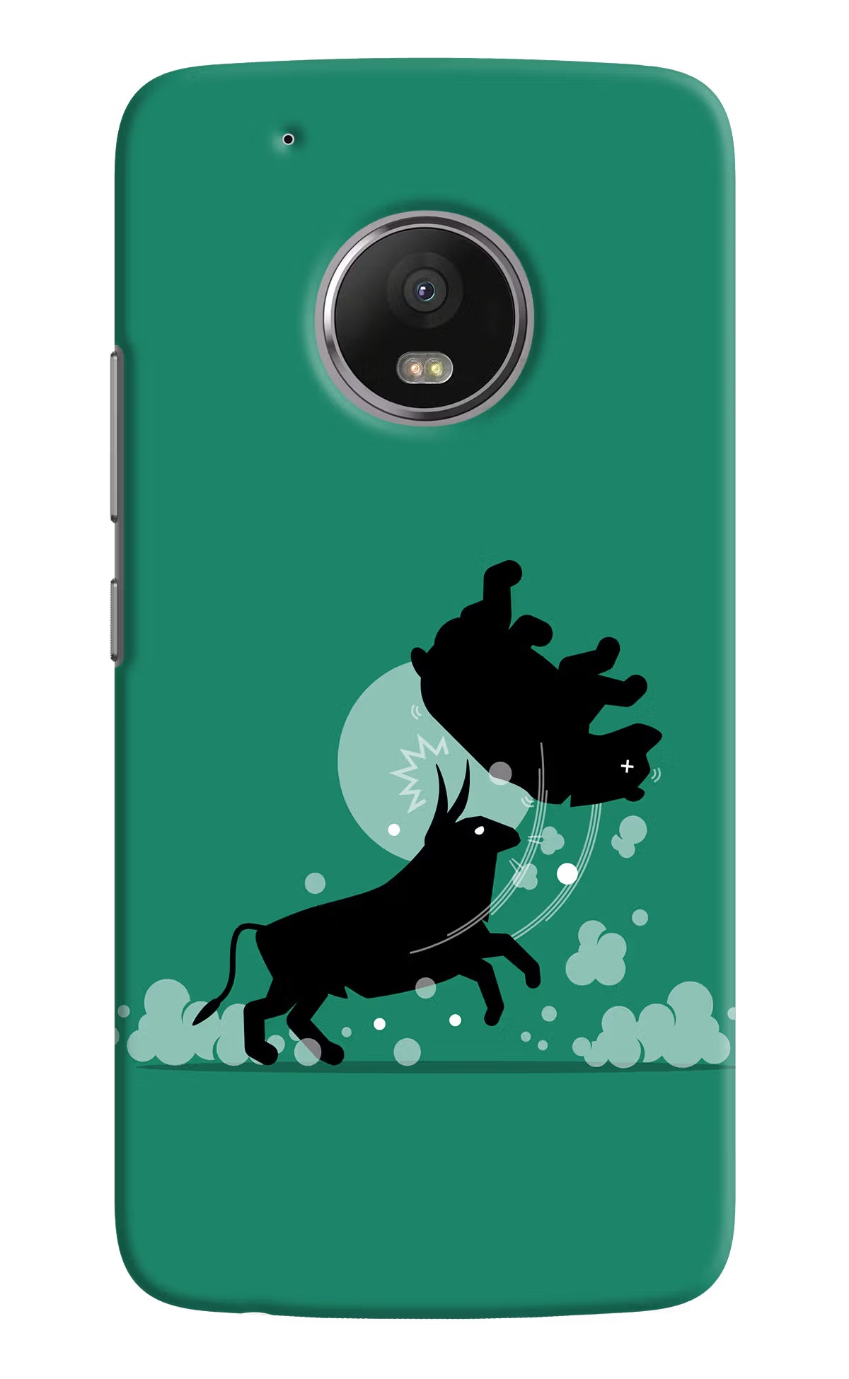 Bull Conqueror Moto G5 plus Back Cover - Bull Conqueror Moto G5 plus Hard Case Back Cover by Casekaro Bull Conqueror Moto G5 plus Hard Case Back Cover by Casekaro
