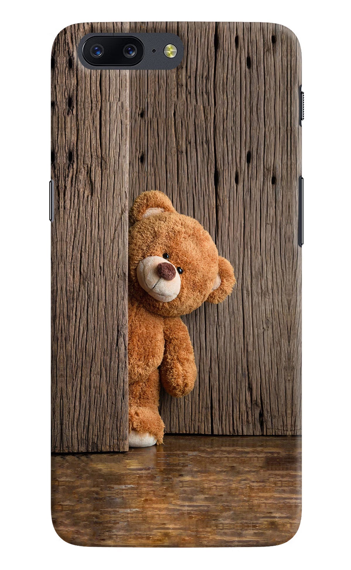 Teddy Wooden Oneplus 5 Back Cover - Teddy Wooden Oneplus 5 Hard Case Back Cover by Casekaro Teddy Wooden Oneplus 5 Hard Case Back Cover by Casekaro