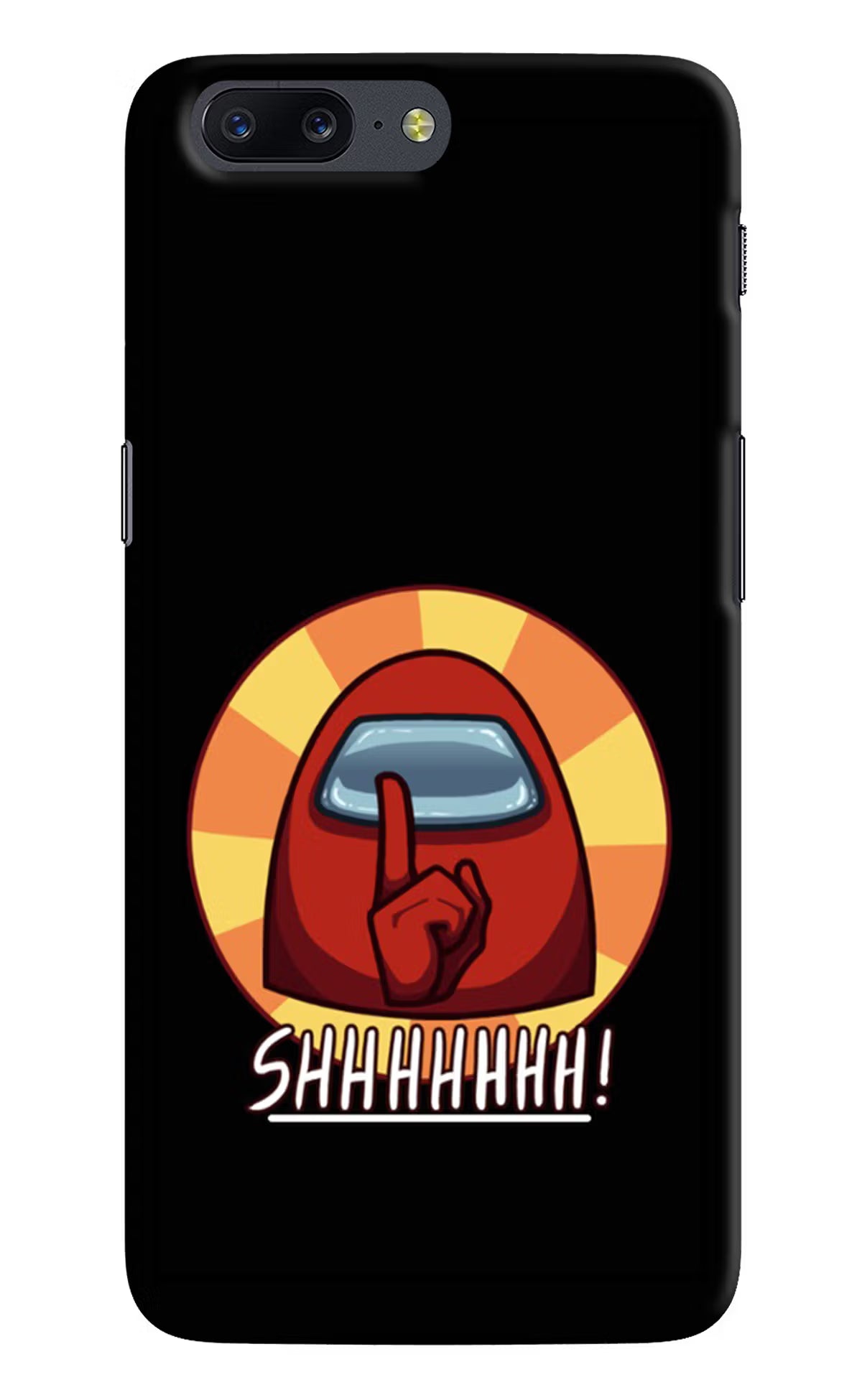 Among Us Shhh! Oneplus 5 Back Cover - Among Us Shhh! Oneplus 5 Hard Case Back Cover by Casekaro Among Us Shhh! Oneplus 5 Hard Case Back Cover by Casekaro