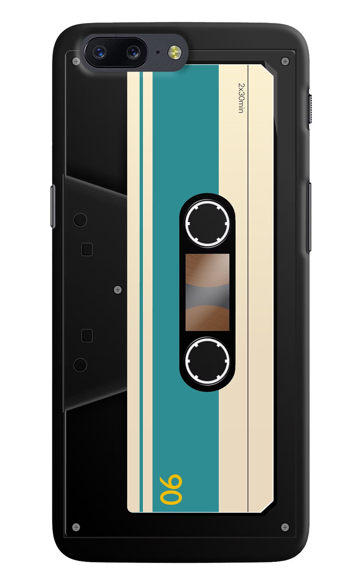 Cassette Oneplus 5 Back Cover - Cassette Oneplus 5 Hard Case Back Cover by Casekaro Cassette Oneplus 5 Hard Case Back Cover by Casekaro