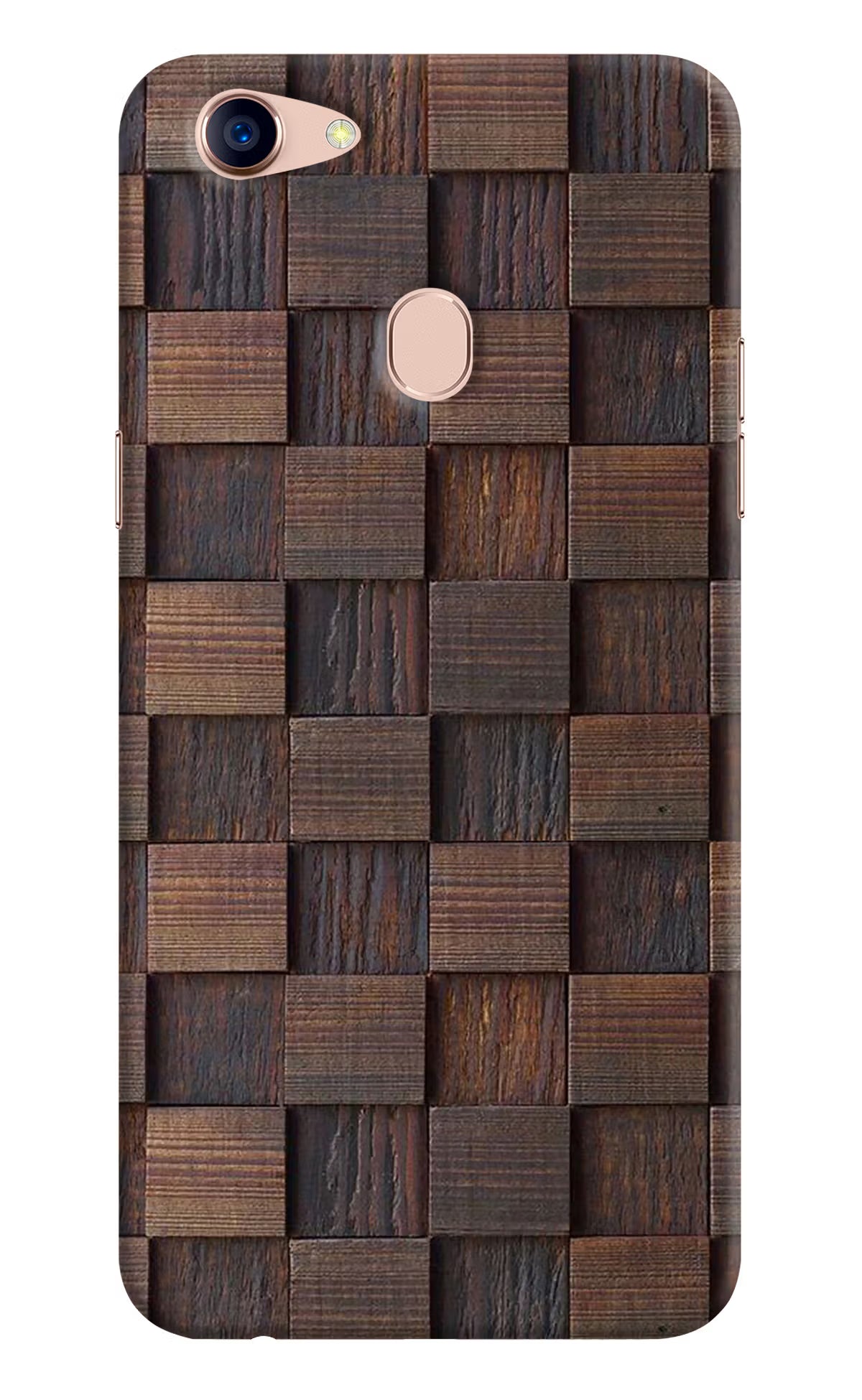 Wooden Cube Design Oppo F5 Back Cover - Wooden Cube Design Oppo F5 Hard Case Back Cover by Casekaro Wooden Cube Design Oppo F5 Hard Case Back Cover by Casekaro