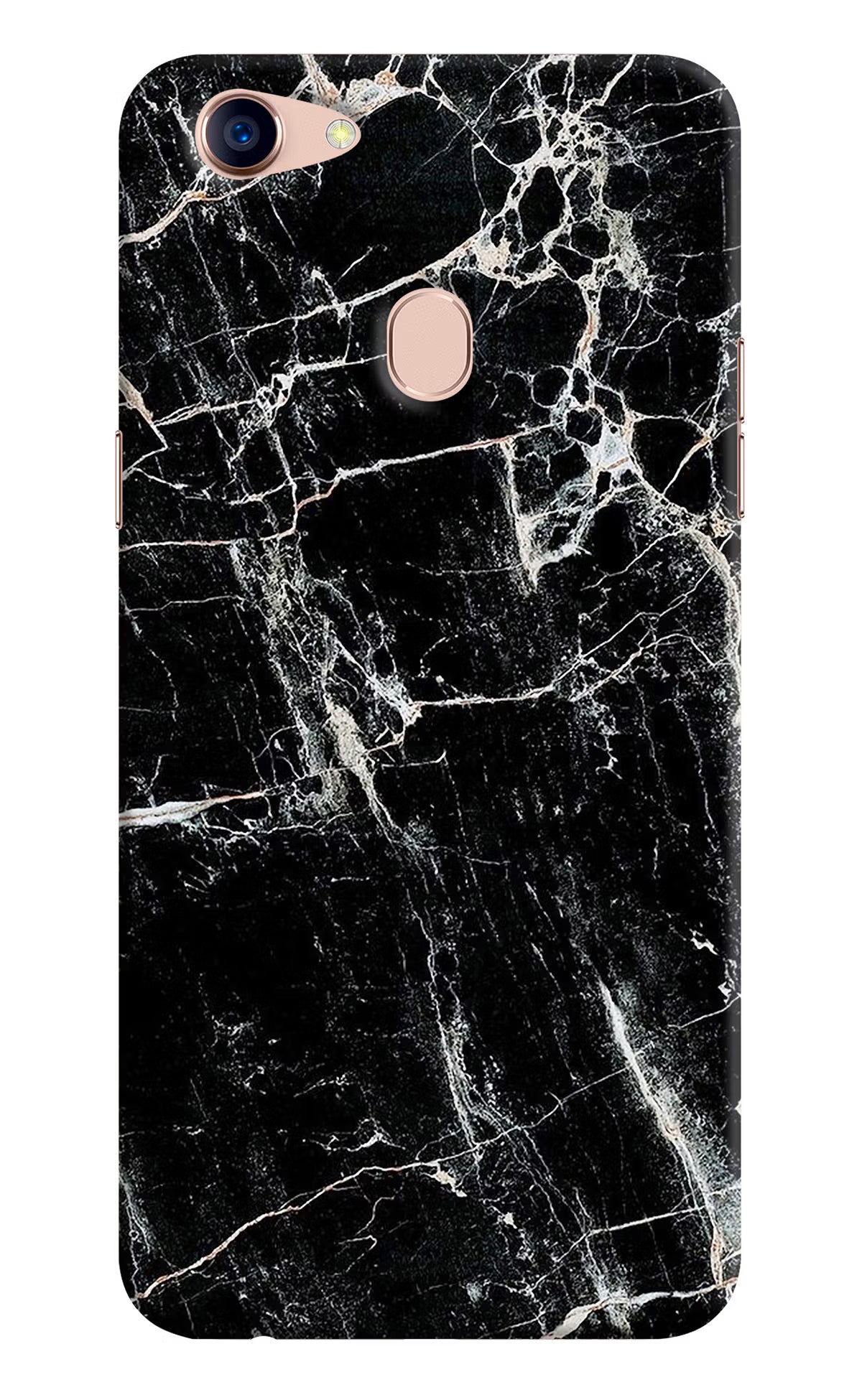 Black Marble Texture Oppo F5 Back Cover - Black Marble Texture Oppo F5 Hard Case Back Cover by Casekaro Black Marble Texture Oppo F5 Hard Case Back Cover by Casekaro