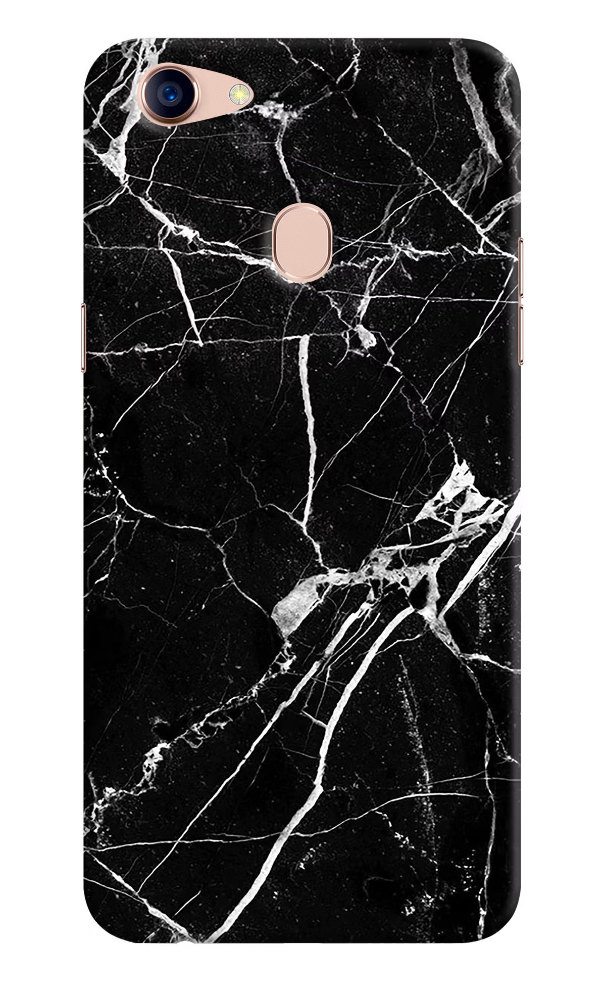 Black Marble Pattern Oppo F5 Back Cover - Black Marble Pattern Oppo F5 Hard Case Back Cover by Casekaro Black Marble Pattern Oppo F5 Hard Case Back Cover by Casekaro