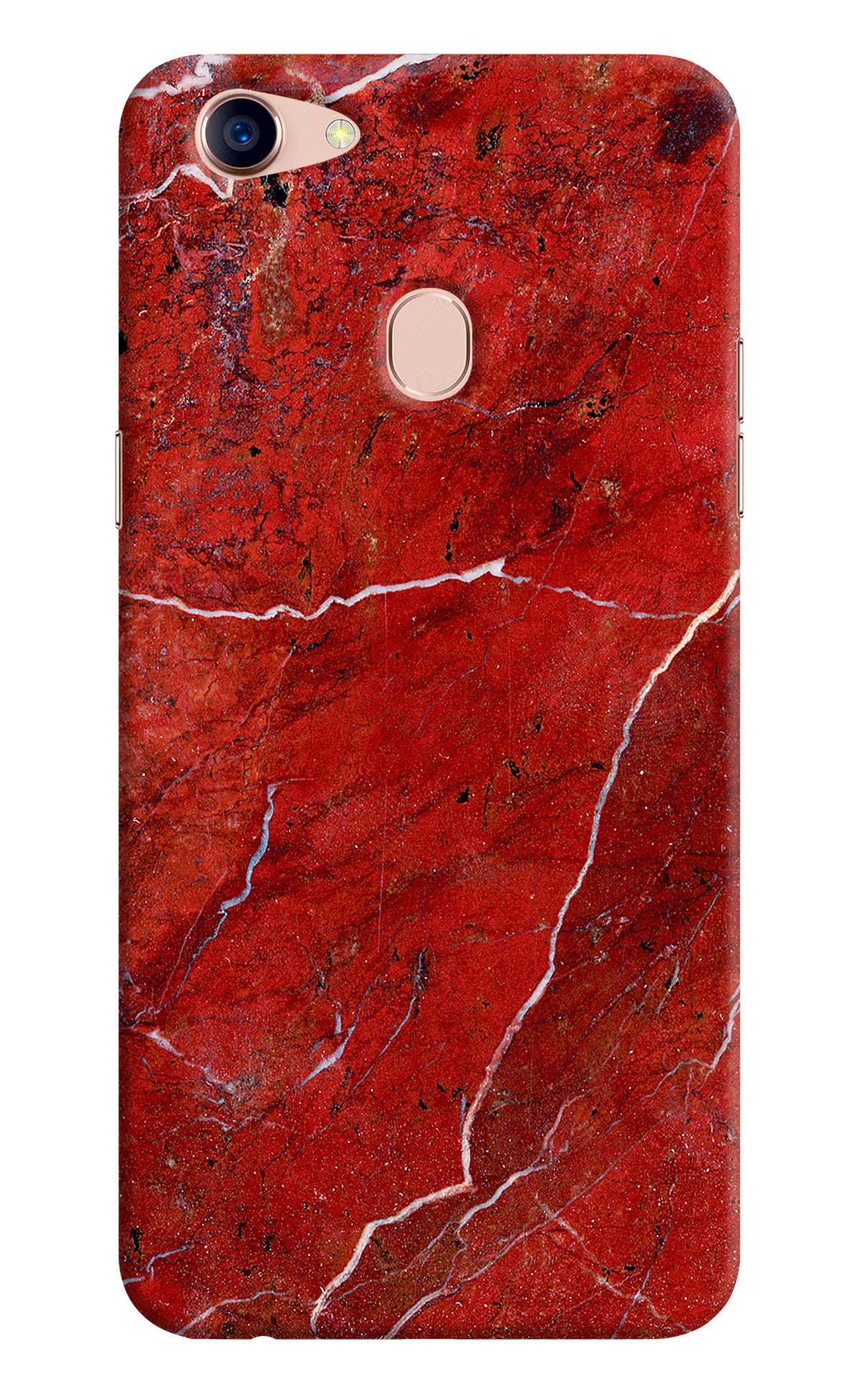 Red Marble Design Oppo F5 Back Cover - Red Marble Design Oppo F5 Hard Case Back Cover by Casekaro Red Marble Design Oppo F5 Hard Case Back Cover by Casekaro