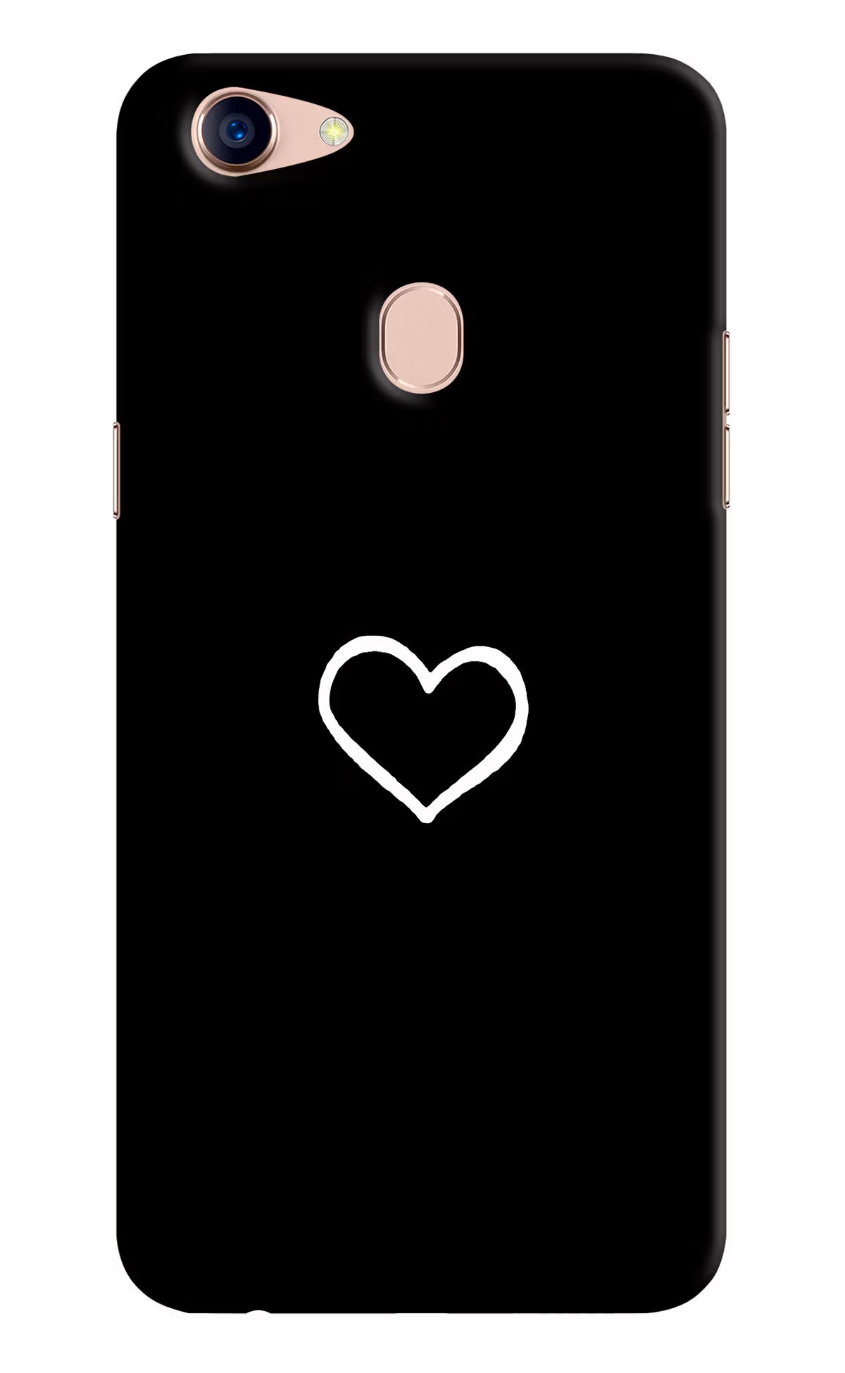 Heart Oppo F5 Back Cover - Heart Oppo F5 Hard Case Back Cover by Casekaro Heart Oppo F5 Hard Case Back Cover by Casekaro