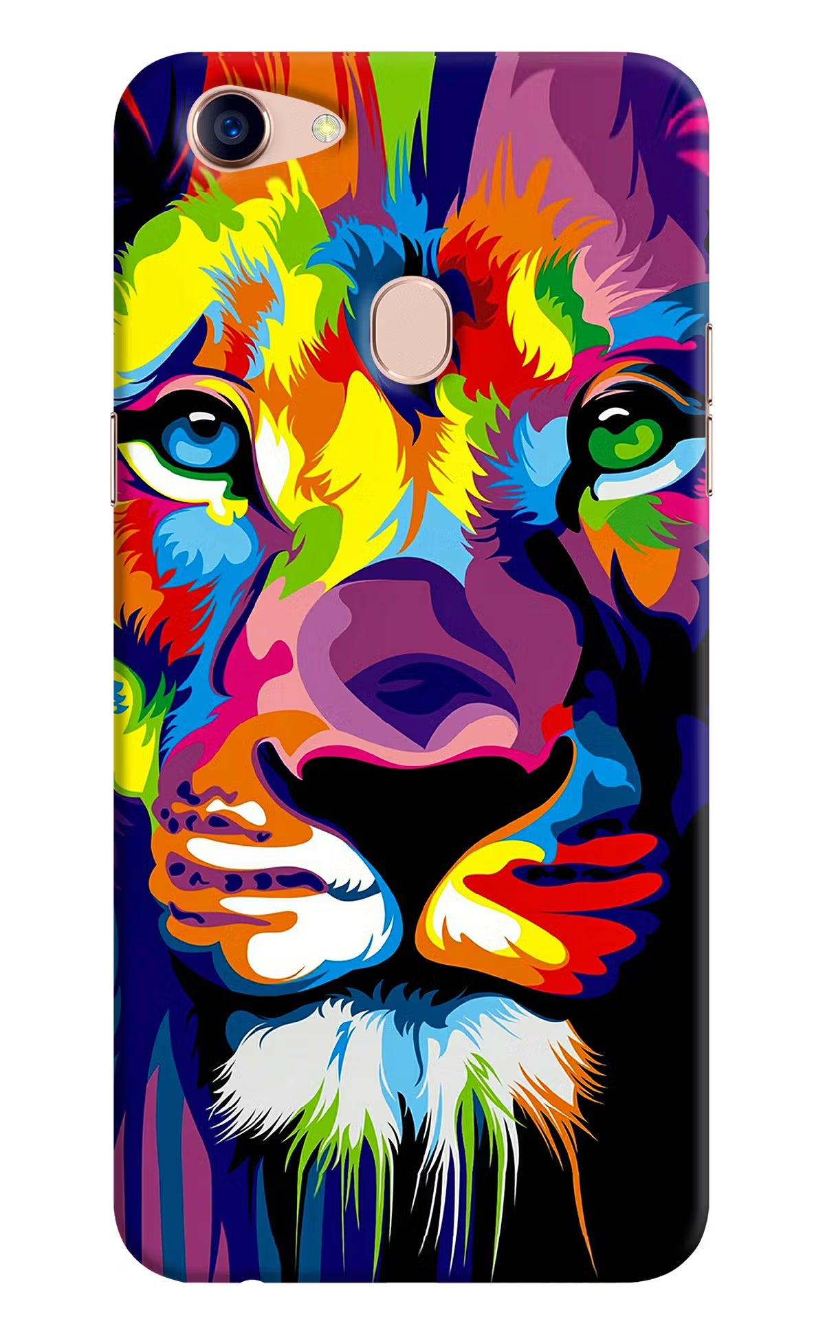 Lion Oppo F5 Back Cover - Lion Oppo F5 Hard Case Back Cover by Casekaro Lion Oppo F5 Hard Case Back Cover by Casekaro