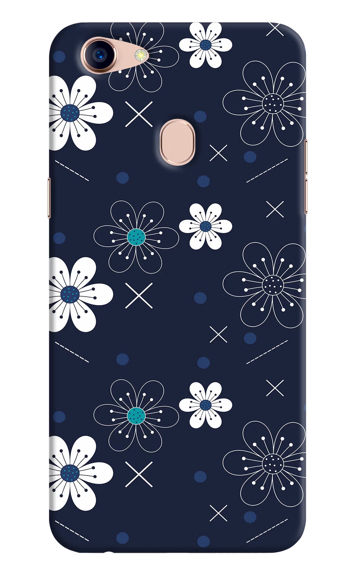 Flowers Oppo F5 Back Cover - Flowers Oppo F5 Hard Case Back Cover by Casekaro Flowers Oppo F5 Hard Case Back Cover by Casekaro