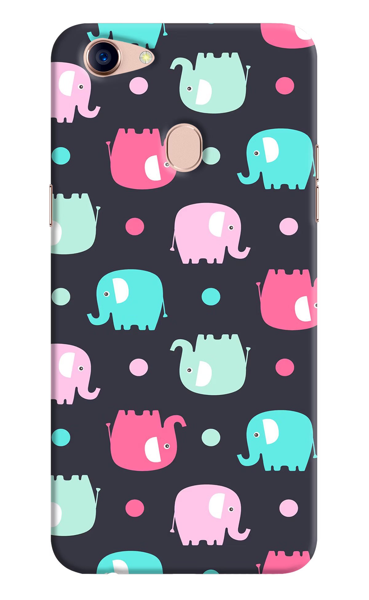 Elephants Oppo F5 Back Cover - Elephants Oppo F5 Hard Case Back Cover by Casekaro Elephants Oppo F5 Hard Case Back Cover by Casekaro
