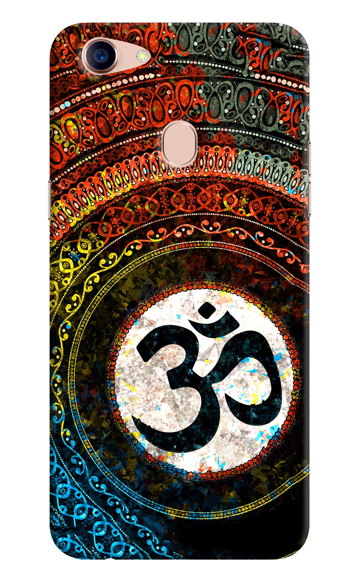 Om Cultural Oppo F5 Back Cover - Om Cultural Oppo F5 Hard Case Back Cover by Casekaro Om Cultural Oppo F5 Hard Case Back Cover by Casekaro