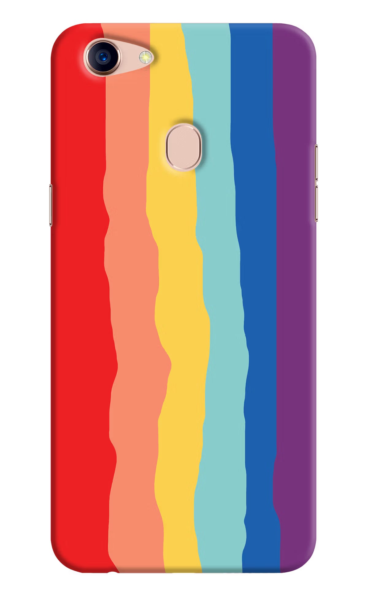Rainbow Oppo F5 Back Cover - Rainbow Oppo F5 Hard Case Back Cover by Casekaro Rainbow Oppo F5 Hard Case Back Cover by Casekaro