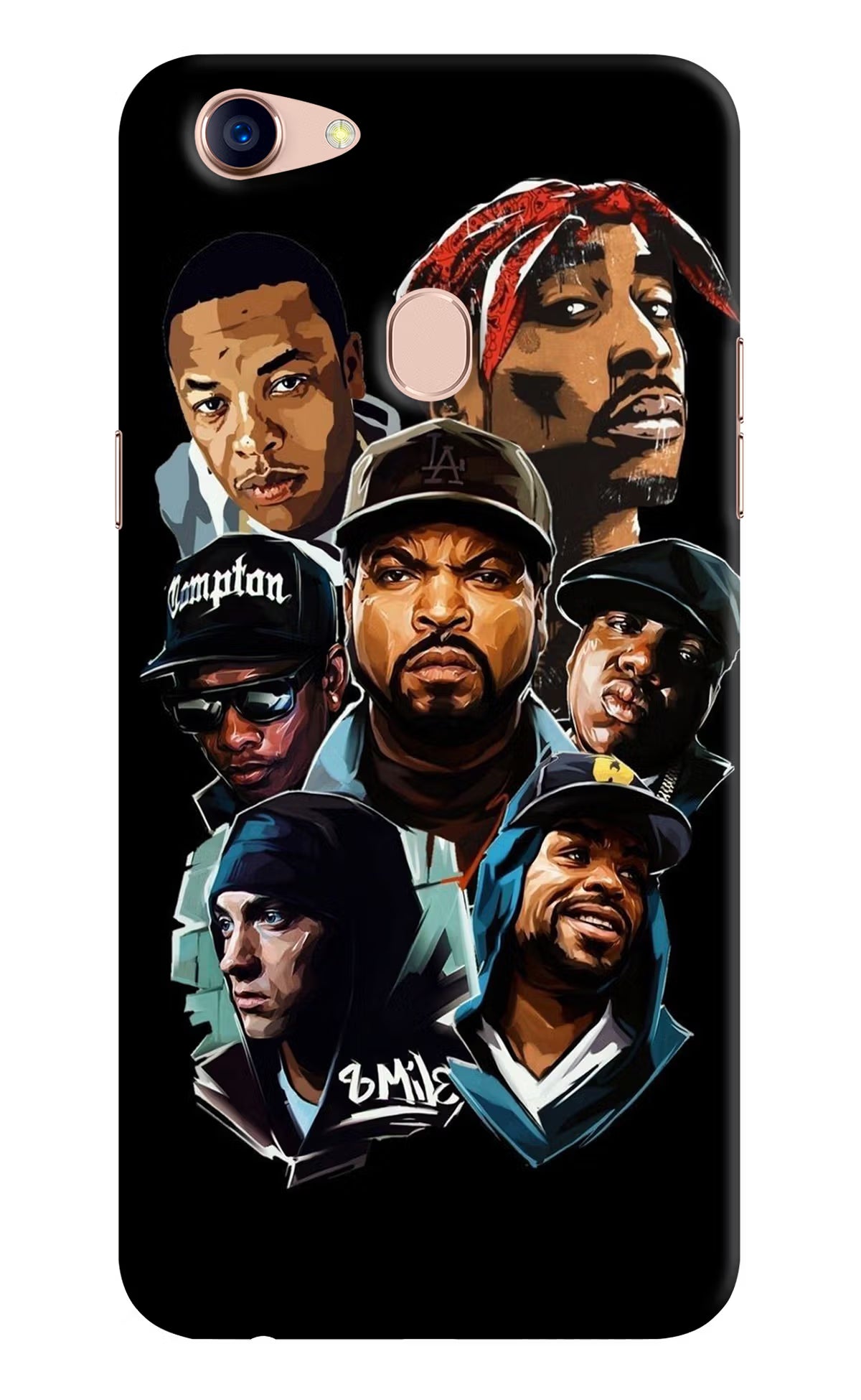Rappers Oppo F5 Back Cover - Rappers Oppo F5 Hard Case Back Cover by Casekaro Rappers Oppo F5 Hard Case Back Cover by Casekaro