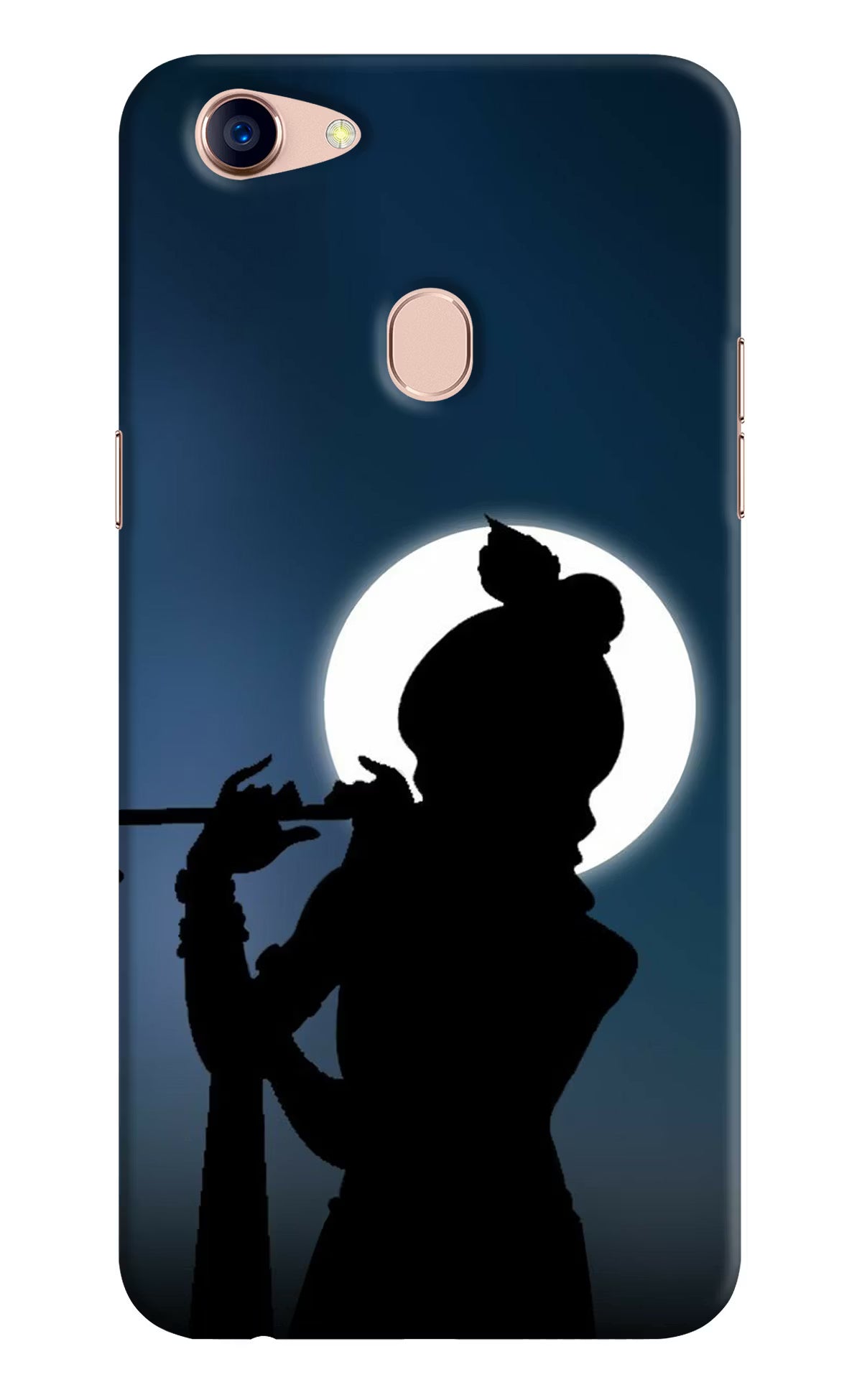 Shri Krishna Silhouette Oppo F5 Back Cover - Shri Krishna Silhouette Oppo F5 Hard Case Back Cover by Casekaro Shri Krishna Silhouette Oppo F5 Hard Case Back Cover by Casekaro