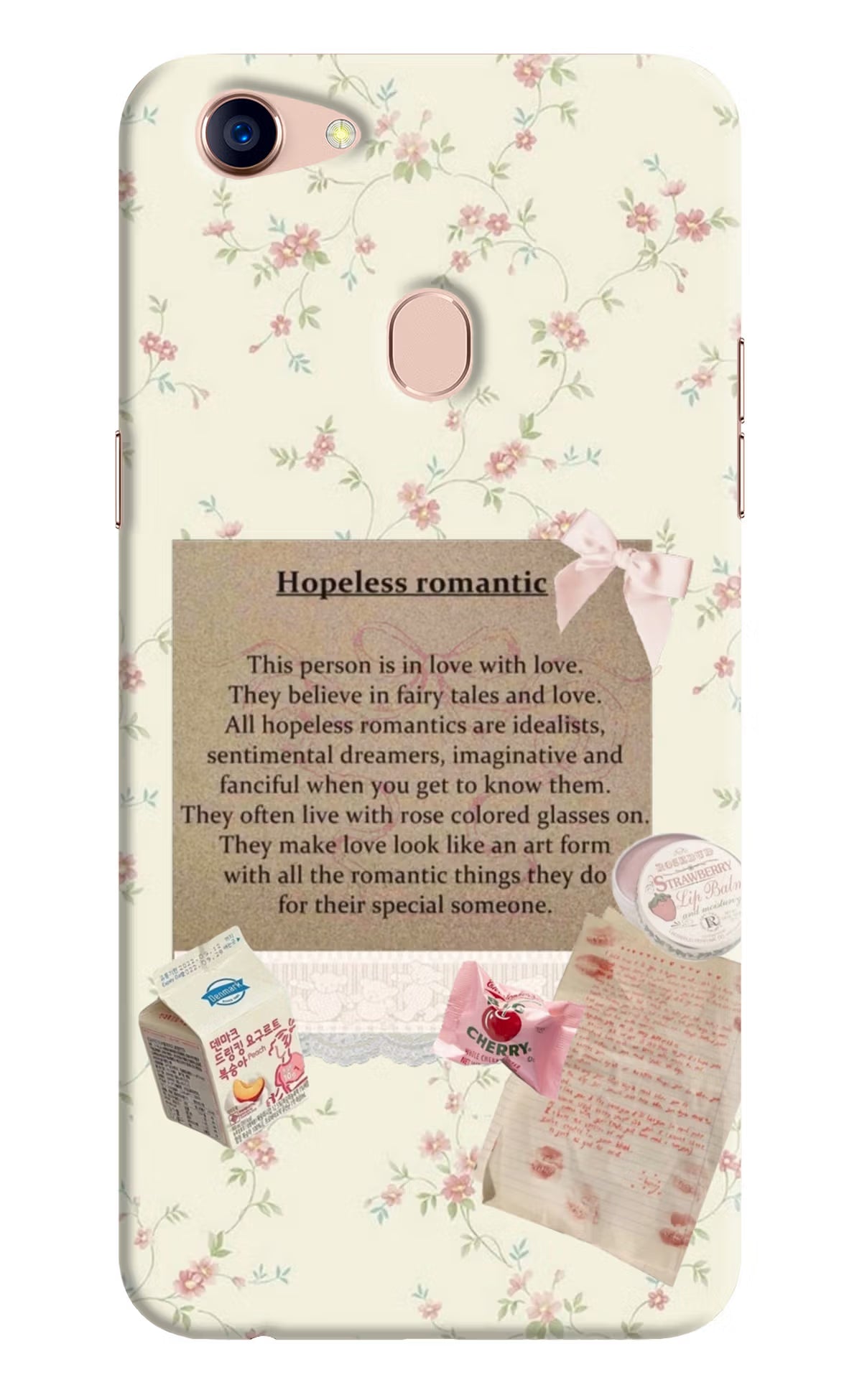 Hopeless Romantic Oppo F5 Back Cover - Hopeless Romantic Oppo F5 Hard Case Back Cover by Casekaro Hopeless Romantic Oppo F5 Hard Case Back Cover by Casekaro