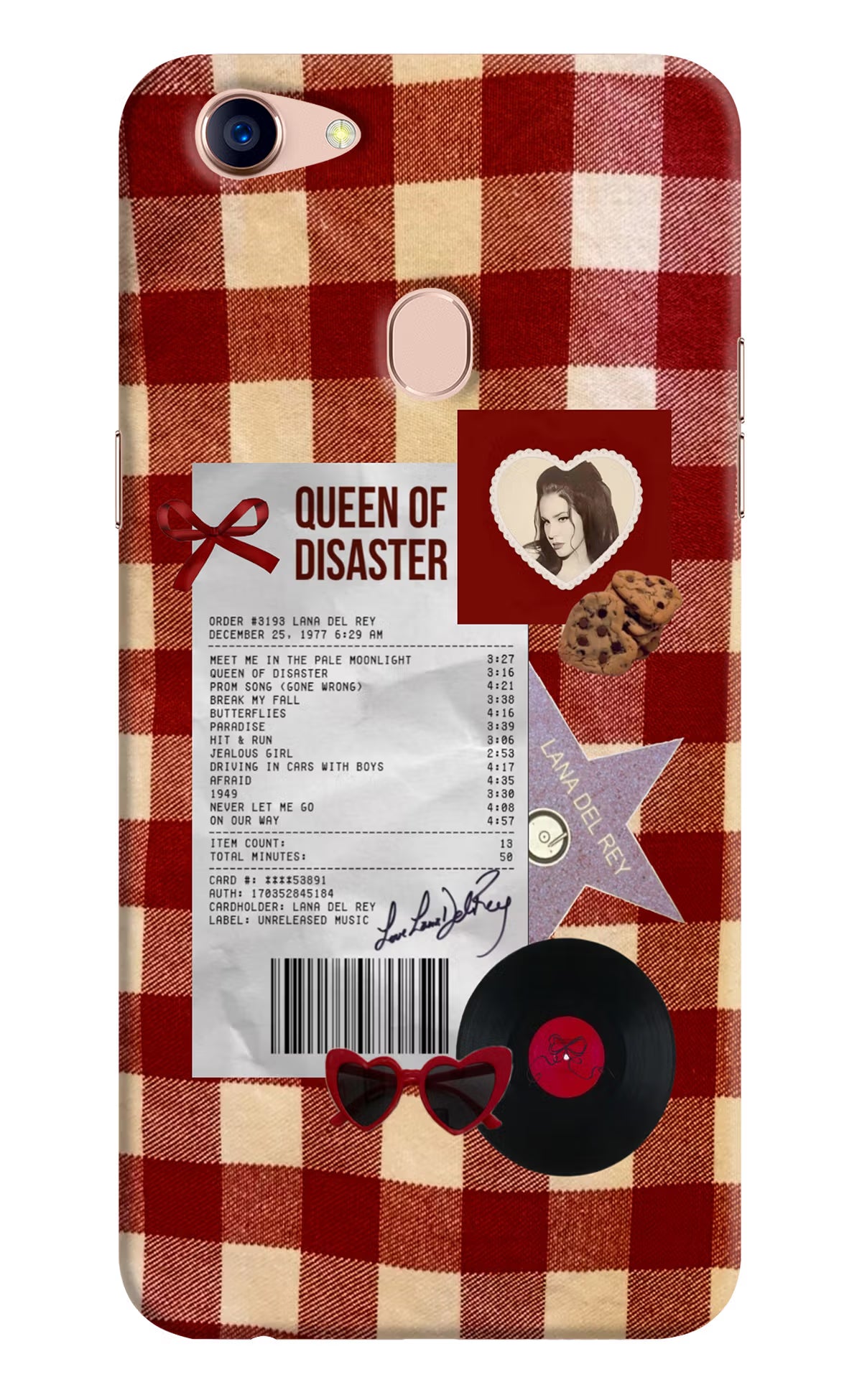 Queen of Disaster Oppo F5 Back Cover - Queen of Disaster Oppo F5 Hard Case Back Cover by Casekaro Queen of Disaster Oppo F5 Hard Case Back Cover by Casekaro