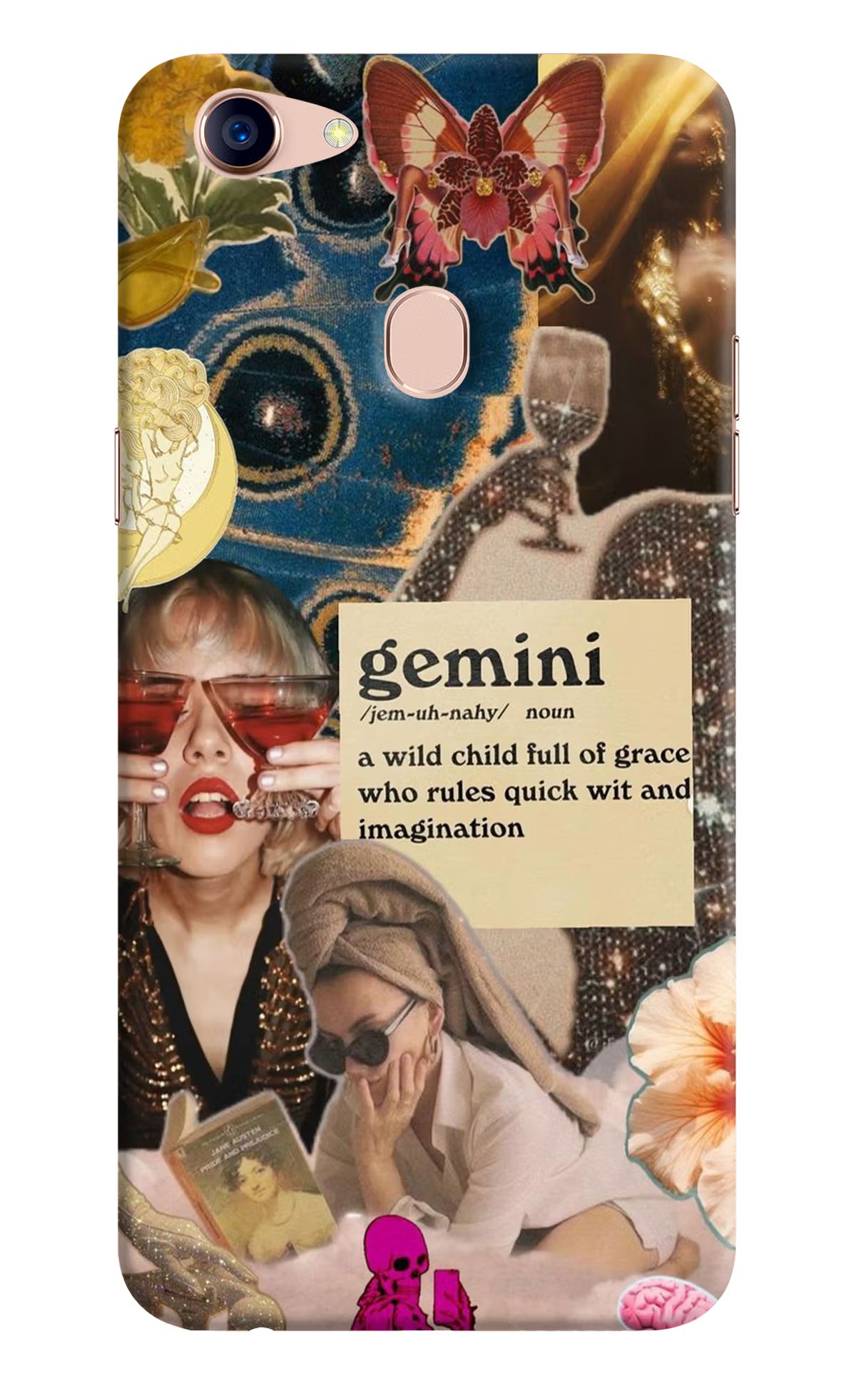 Gemini Zodiac Oppo F5 Back Cover - Gemini Zodiac Oppo F5 Hard Case Back Cover by Casekaro Gemini Zodiac Oppo F5 Hard Case Back Cover by Casekaro
