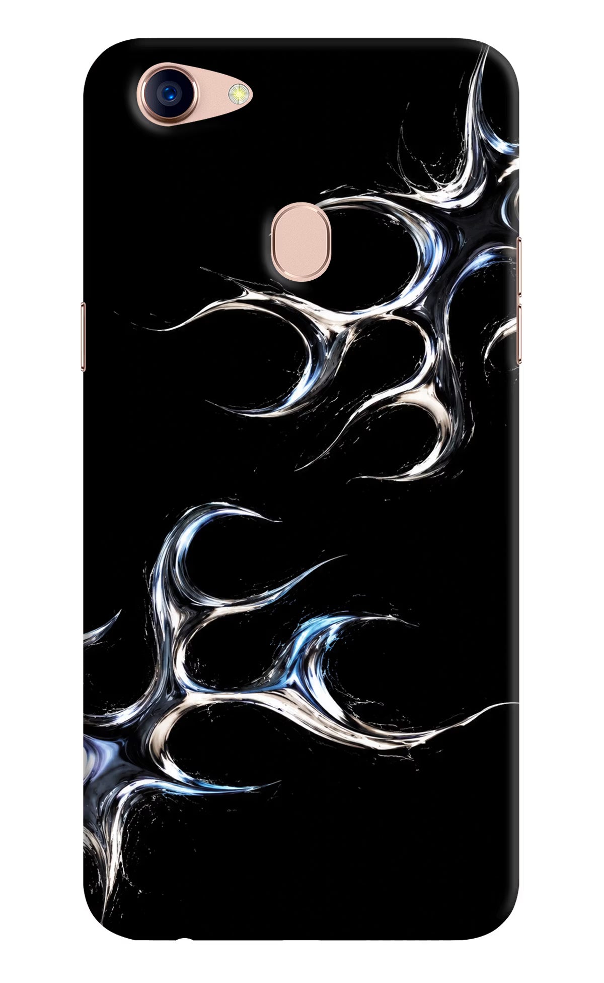 Chrome Tribal Oppo F5 Back Cover - Chrome Tribal Oppo F5 Hard Case Back Cover by Casekaro Chrome Tribal Oppo F5 Hard Case Back Cover by Casekaro