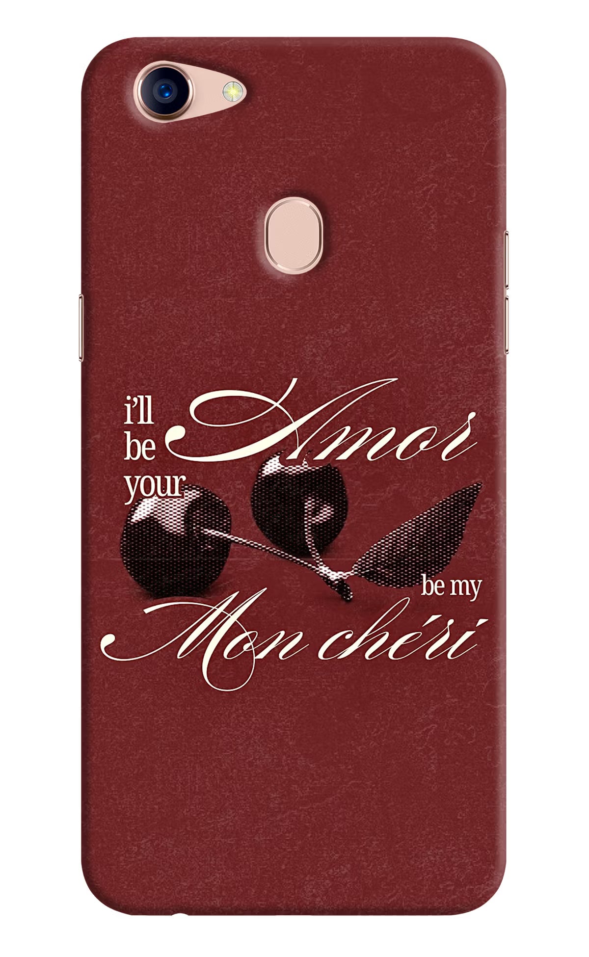 Velvet Cherry Oppo F5 Back Cover - Velvet Cherry Oppo F5 Back Cover Velvet Cherry Oppo F5 Back Cover