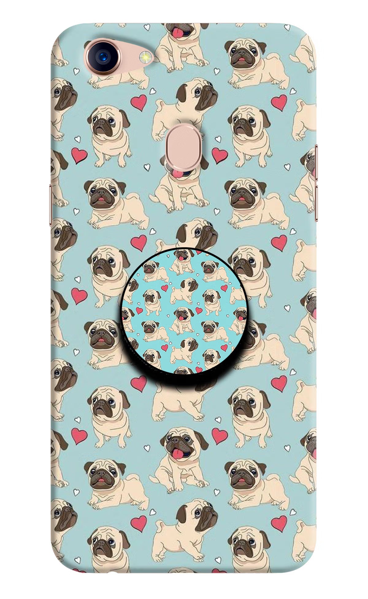 Pug Dog Oppo F5 Pop Case - Pug Dog Oppo F5 Pop Case by Casekaro Pug Dog Oppo F5 Pop Case by Casekaro