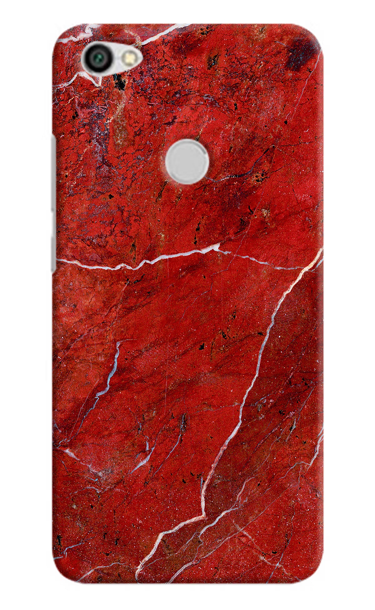 Red Marble Design Redmi Y1 Back Cover - Red Marble Design Redmi Y1 Hard Case Back Cover by Casekaro Red Marble Design Redmi Y1 Hard Case Back Cover by Casekaro