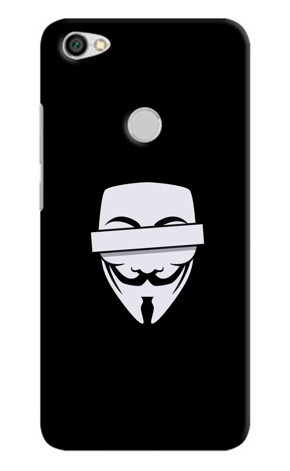 Anonymous Face Redmi Y1 Hard Case Back Cover by Casekaro