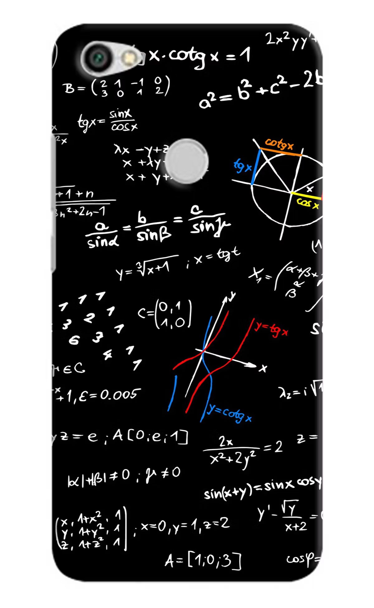 Mathematics Formula Redmi Y1 Hard Case Back Cover by Casekaro