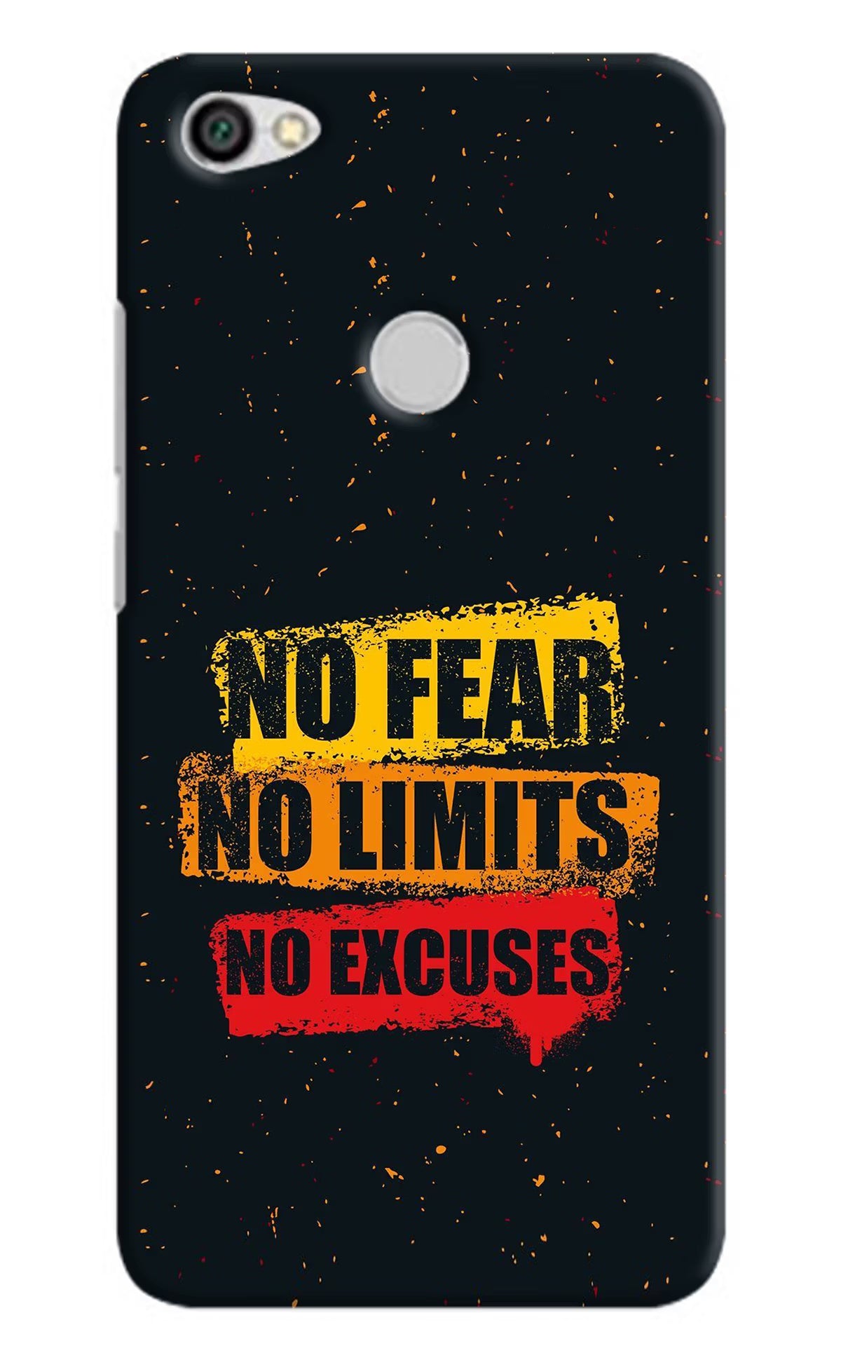 No Fear No Limits No Excuse Redmi Y1 Hard Case Back Cover by Casekaro