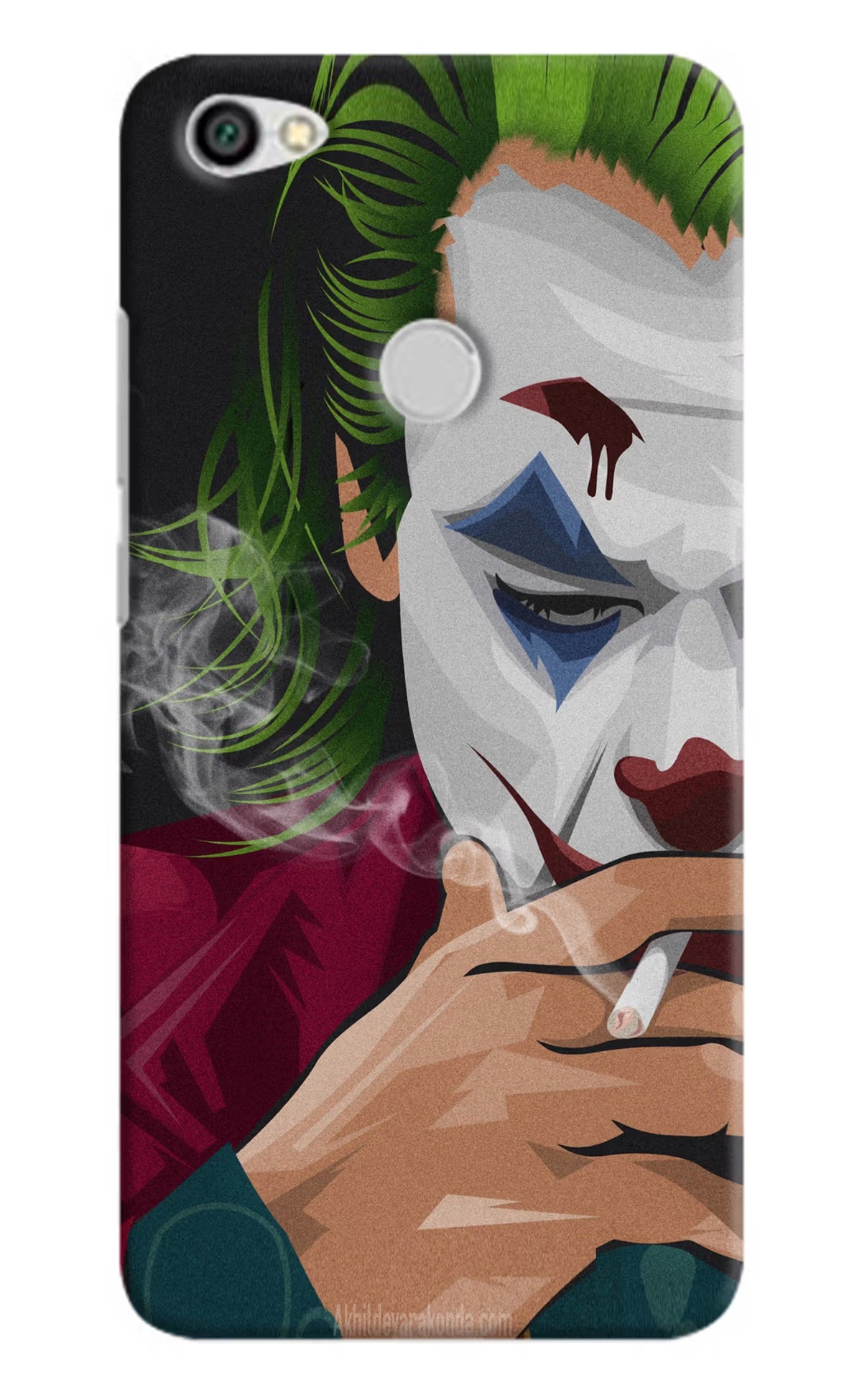 Joker Smoking Redmi Y1 Hard Case Back Cover by Casekaro
