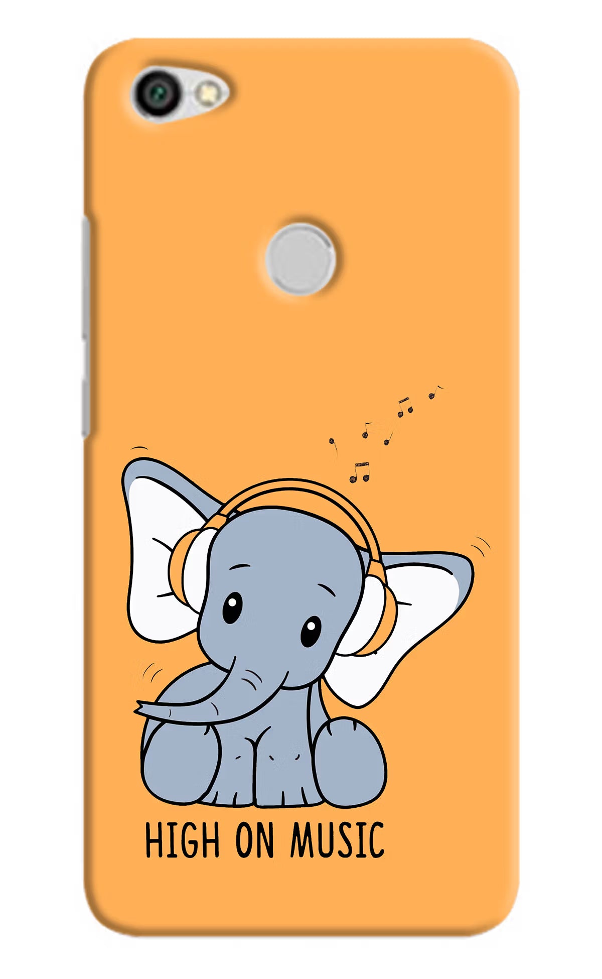 High On Music Redmi Y1 Hard Case Back Cover by Casekaro