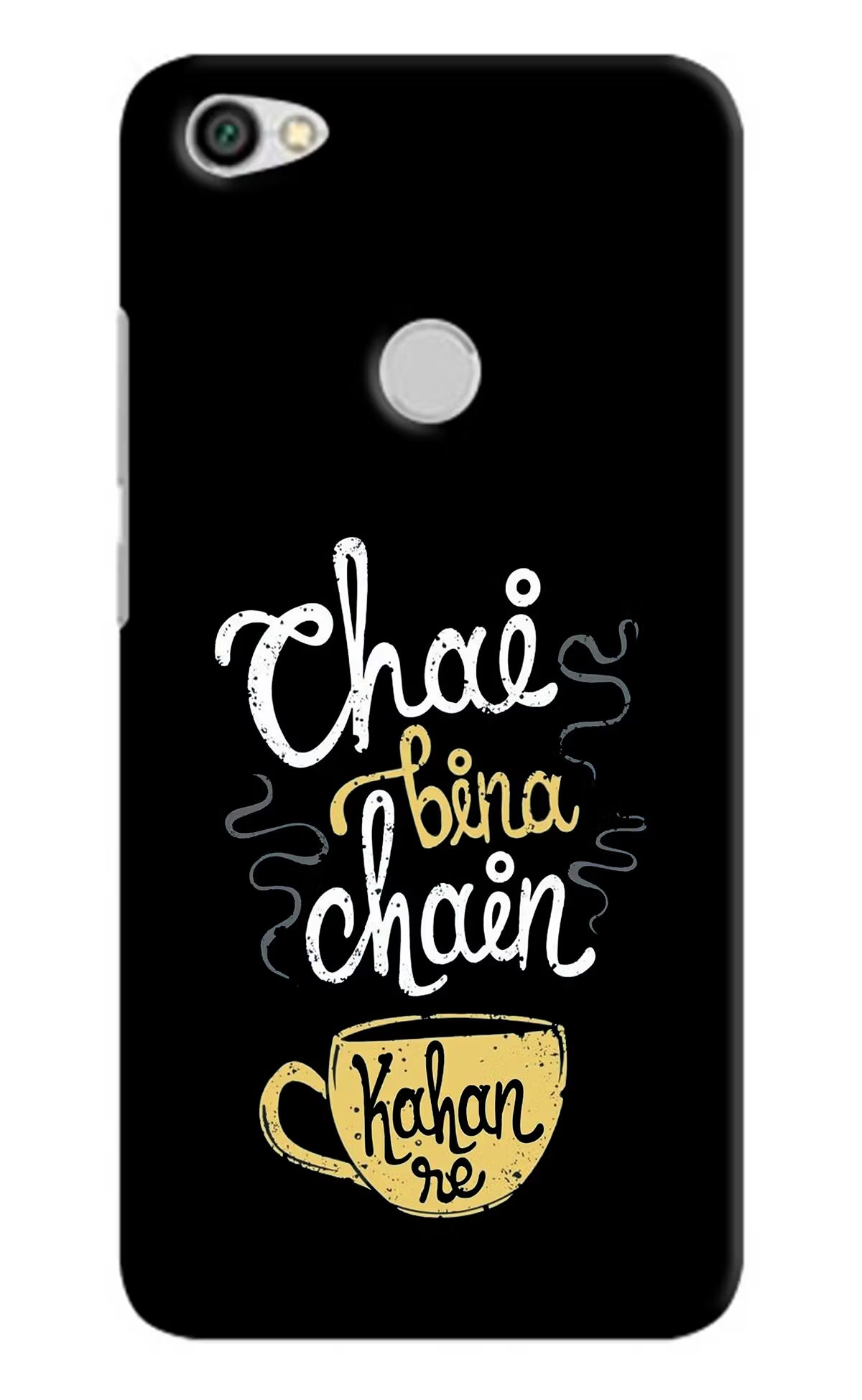 Chai Bina Chain Kaha Re Redmi Y1 Hard Case Back Cover by Casekaro