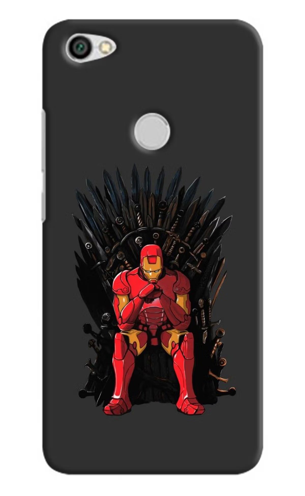 Ironman Throne Redmi Y1 Hard Case Back Cover by Casekaro