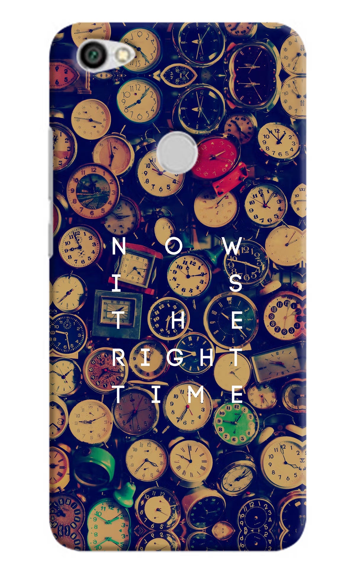Now is the Right Time Quote Redmi Y1 Hard Case Back Cover by Casekaro
