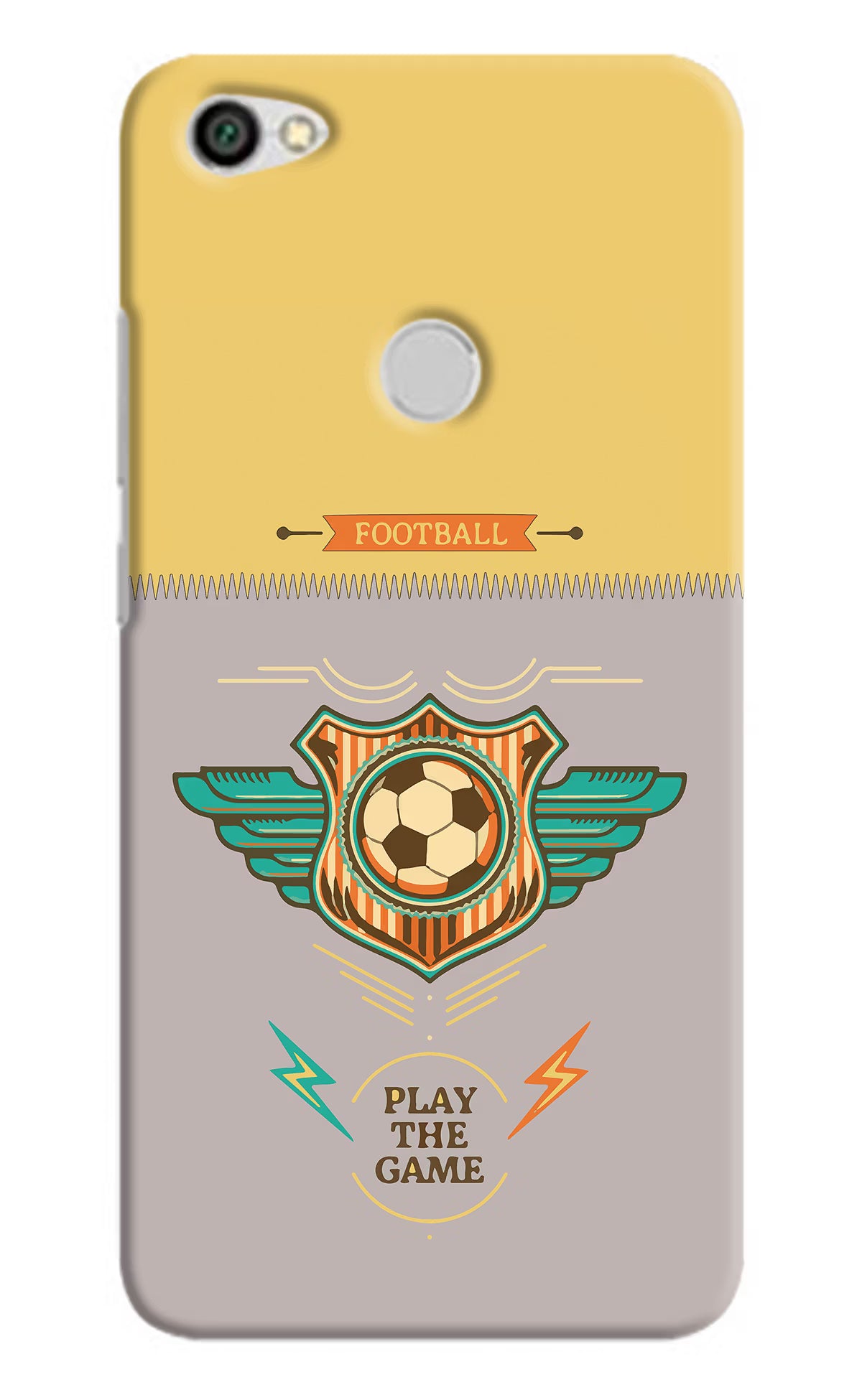 Football Redmi Y1 Hard Case Back Cover by Casekaro