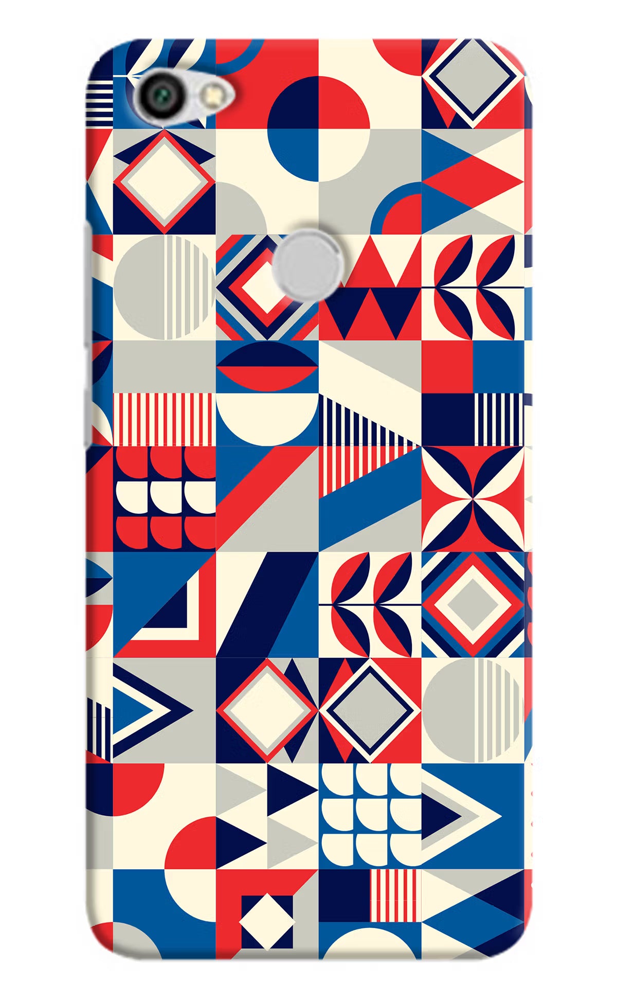 Colorful Pattern Redmi Y1 Hard Case Back Cover by Casekaro
